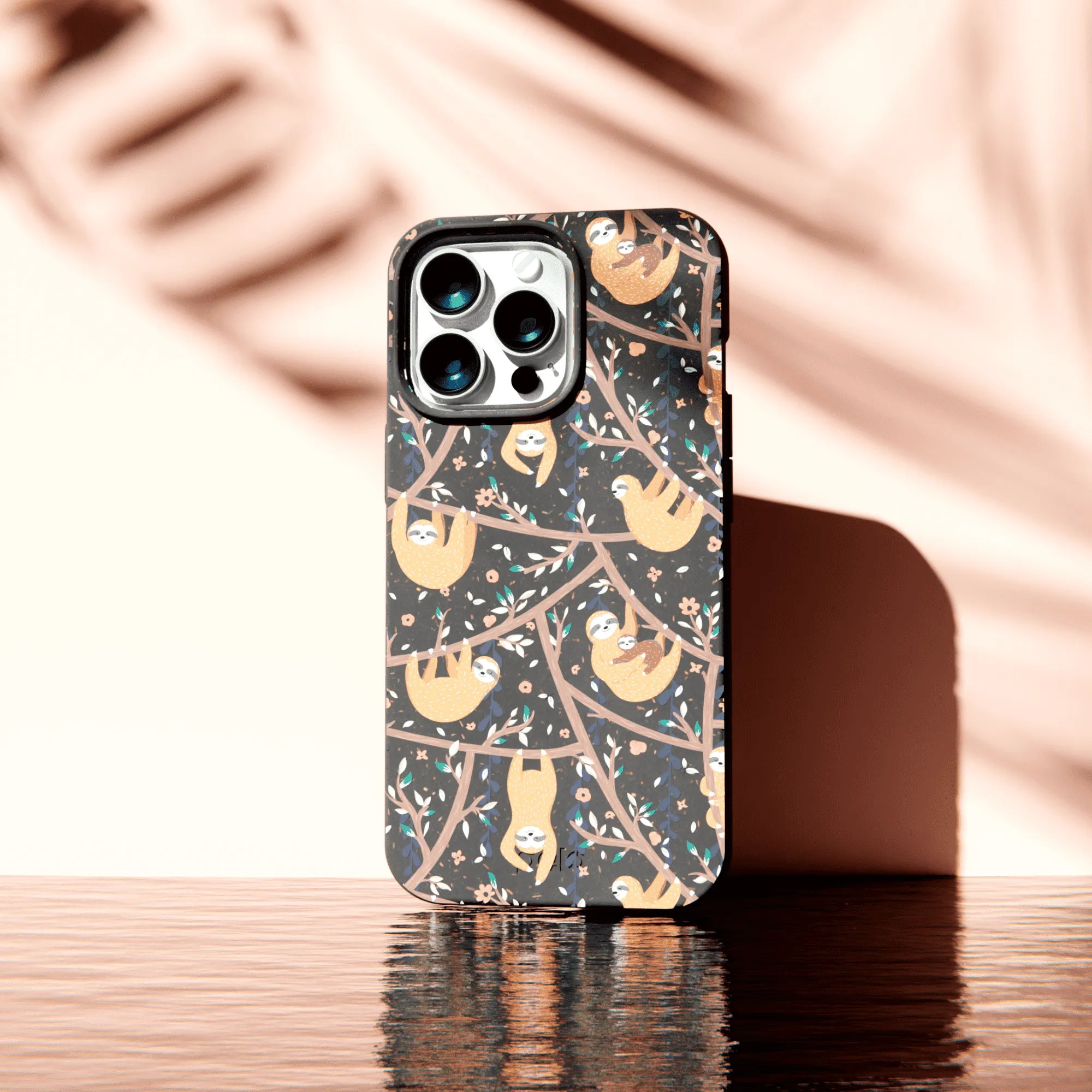 Black Jungle Sloths Samsung Galaxy S23 (Plus) Case