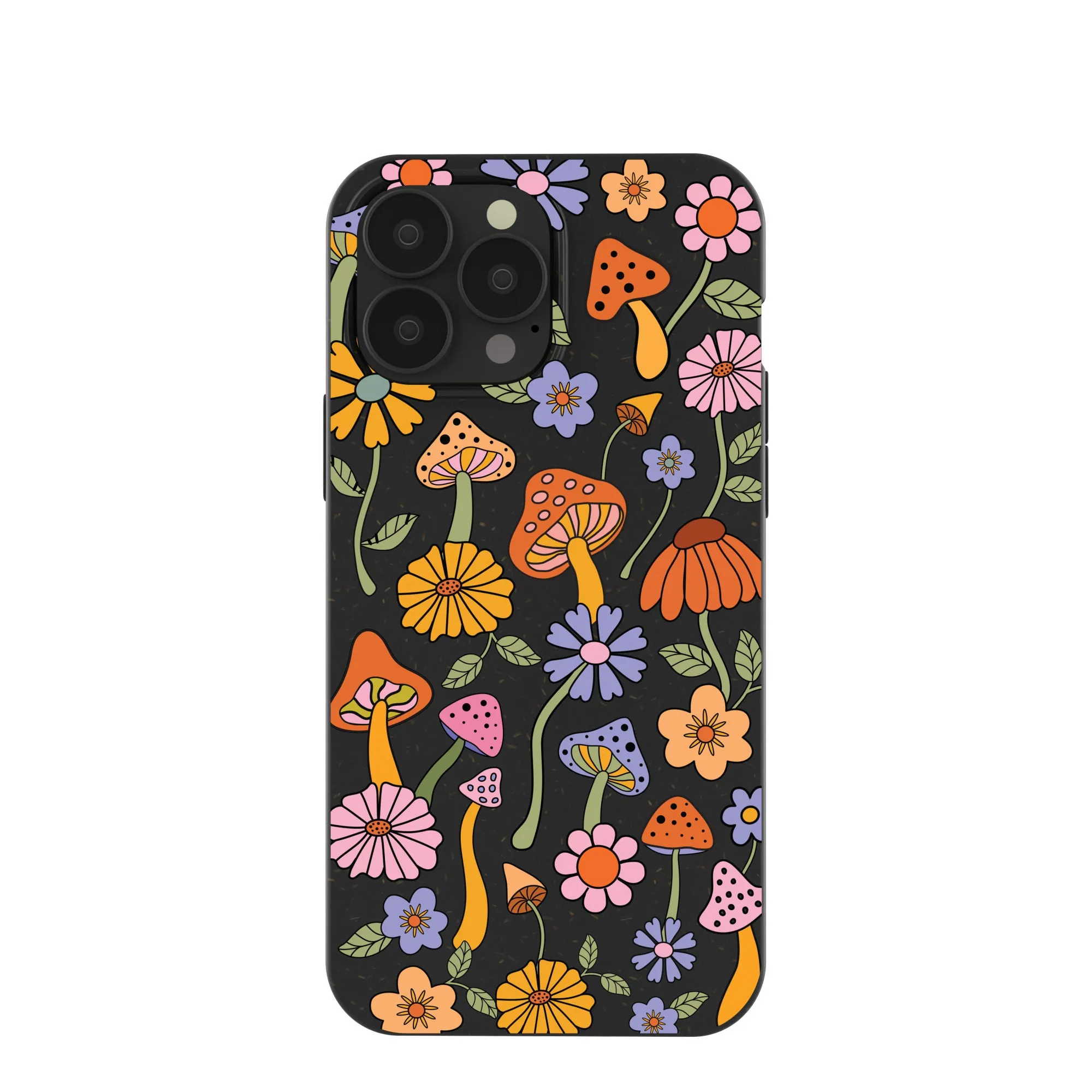 Black Midnight Shrooms iPhone 13 Pro Max Case