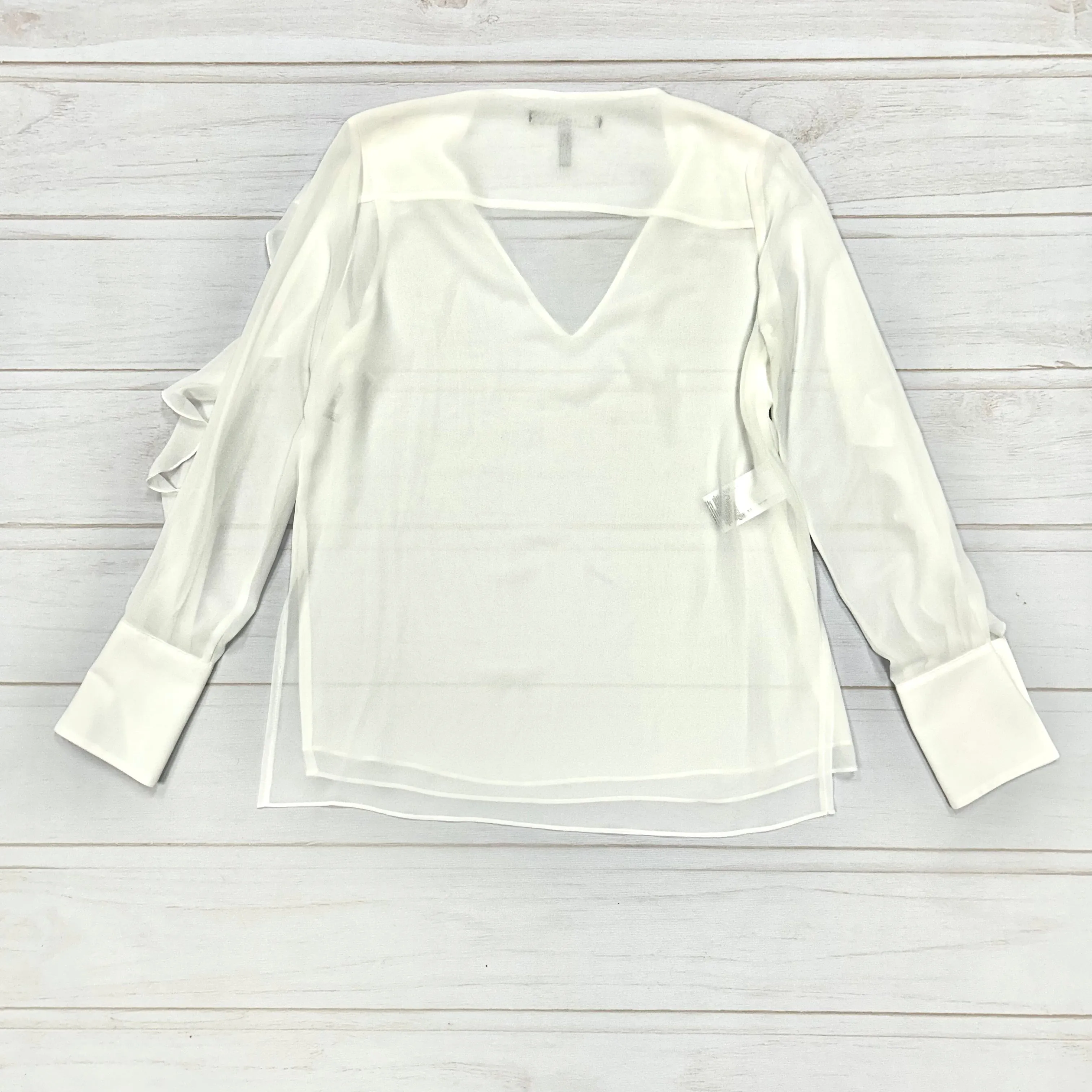 Blouse Long Sleeve By Bcbgmaxazria  Size: Xs