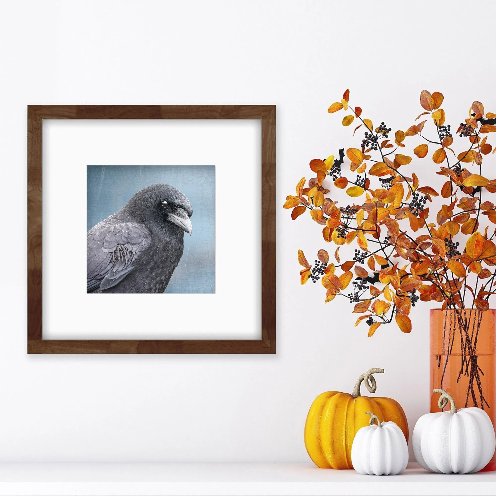 BLUE EARL - Fine Art Print, Crow Portrait Series