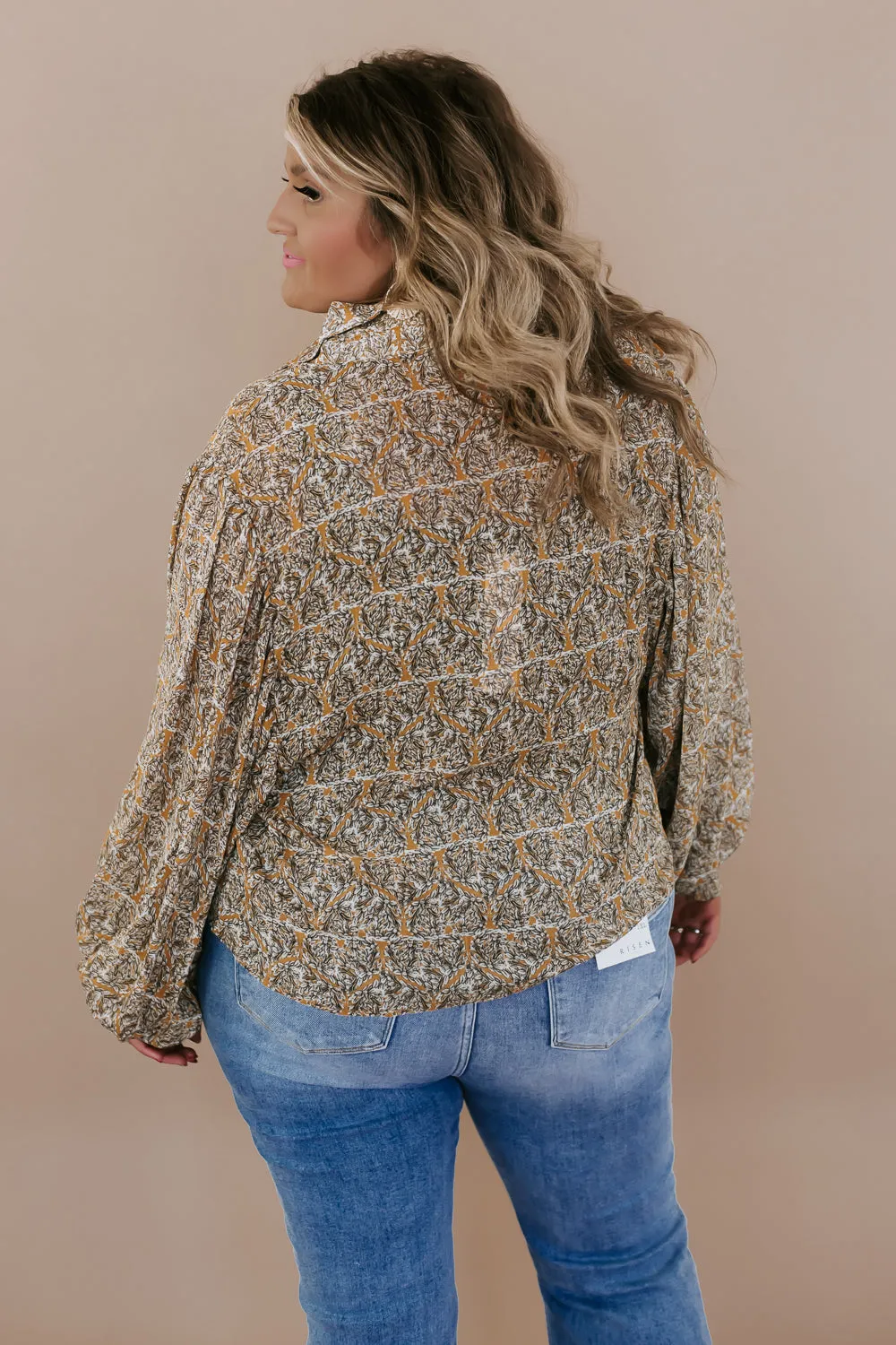 Boho Day Dream Blouse, Mustard