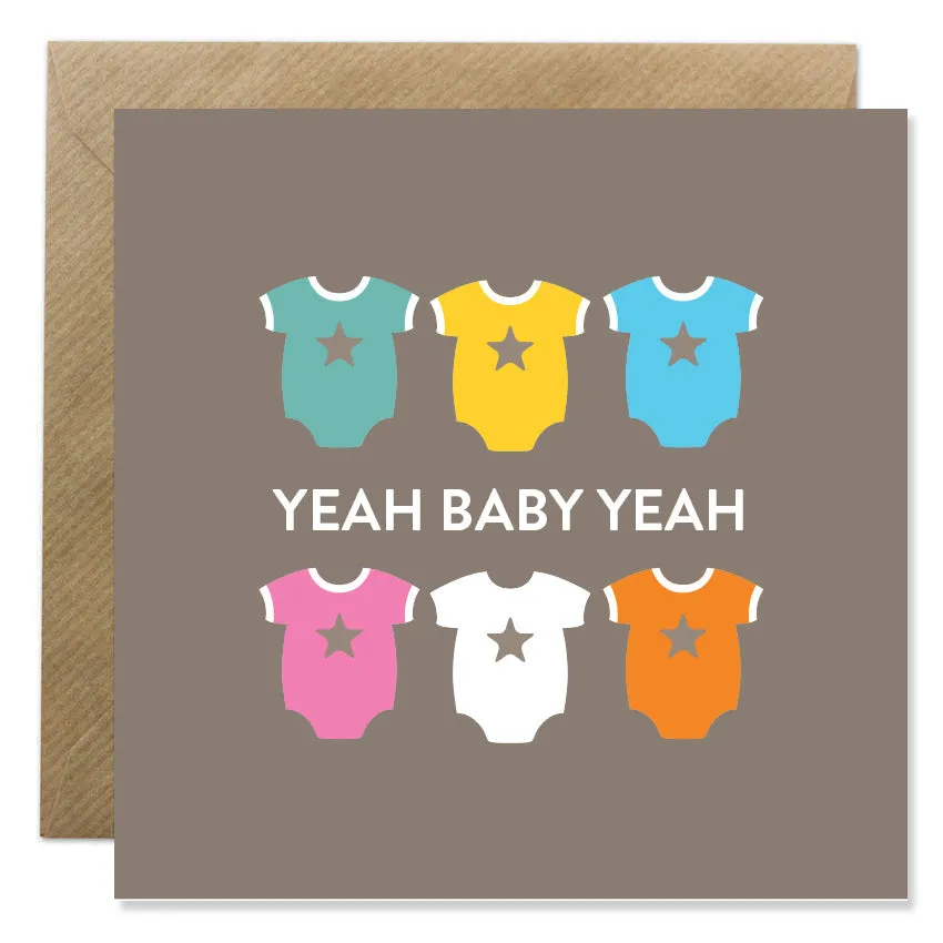 Bold Bunny Baby Yeah Baby Yeah Card