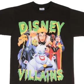 BOOTLEG DISNEY VILLAINS TEE SHIRT SIZE LARGE SINGLE STITCH