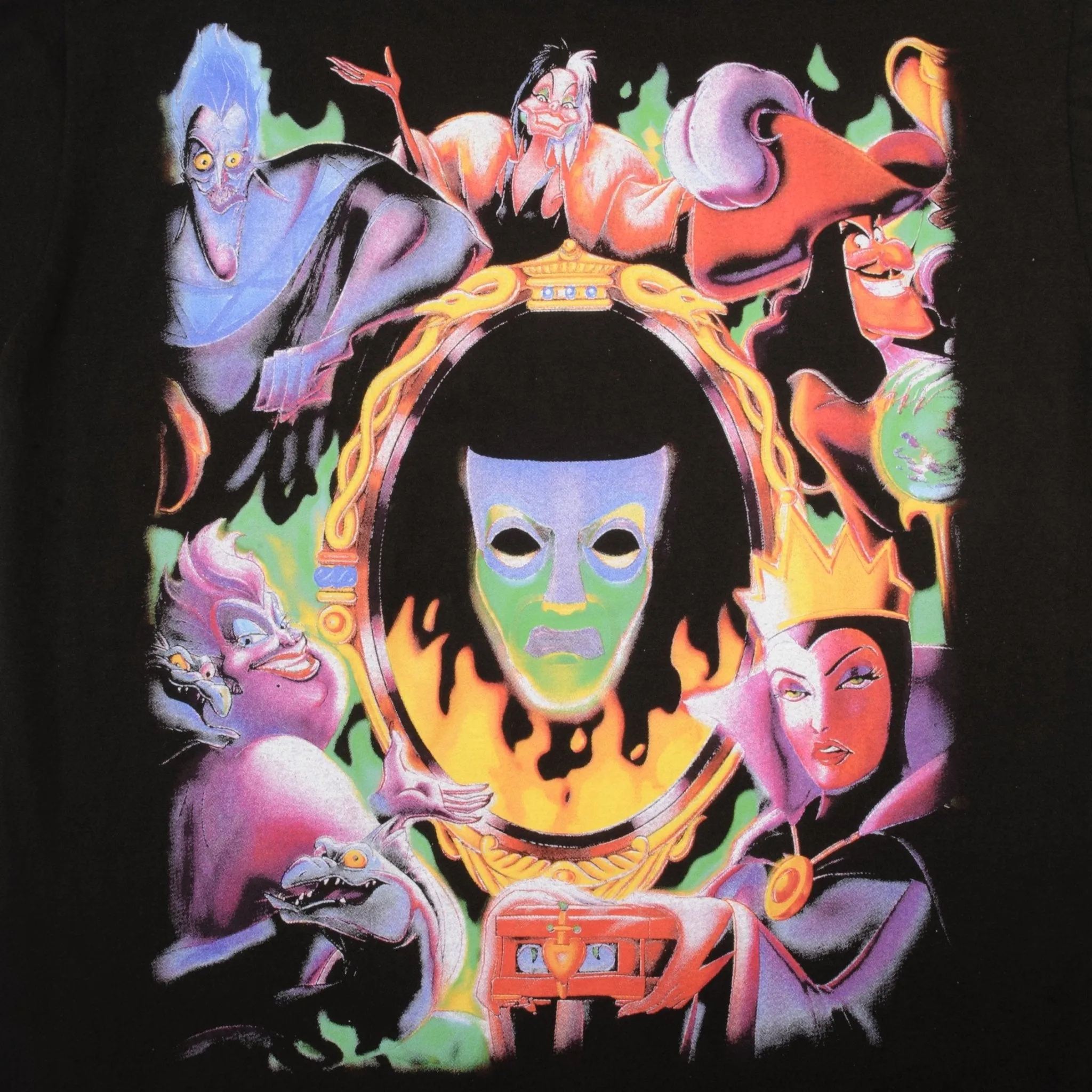 BOOTLEG DISNEY VILLAINS TEE SHIRT SIZE LARGE SINGLE STITCH