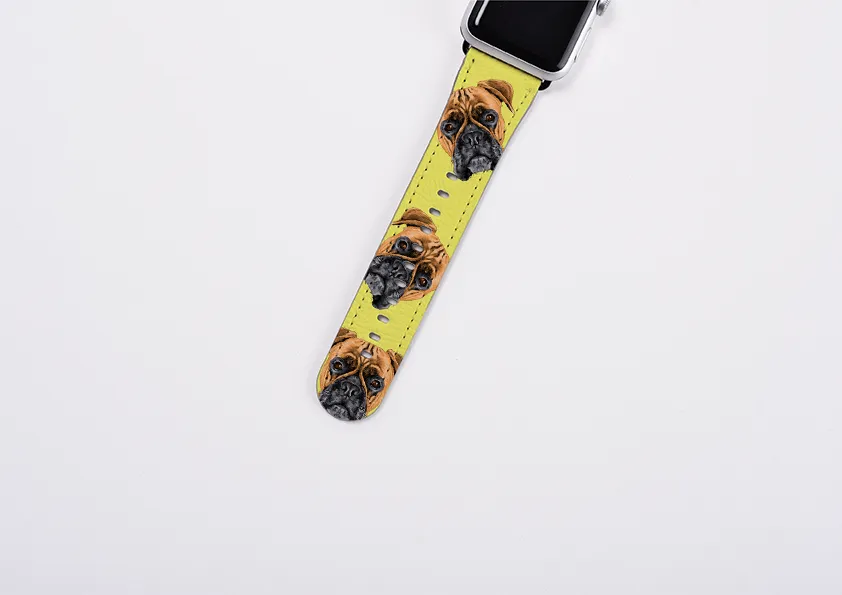 Boxer Bright Yellow Apple Watch Strap