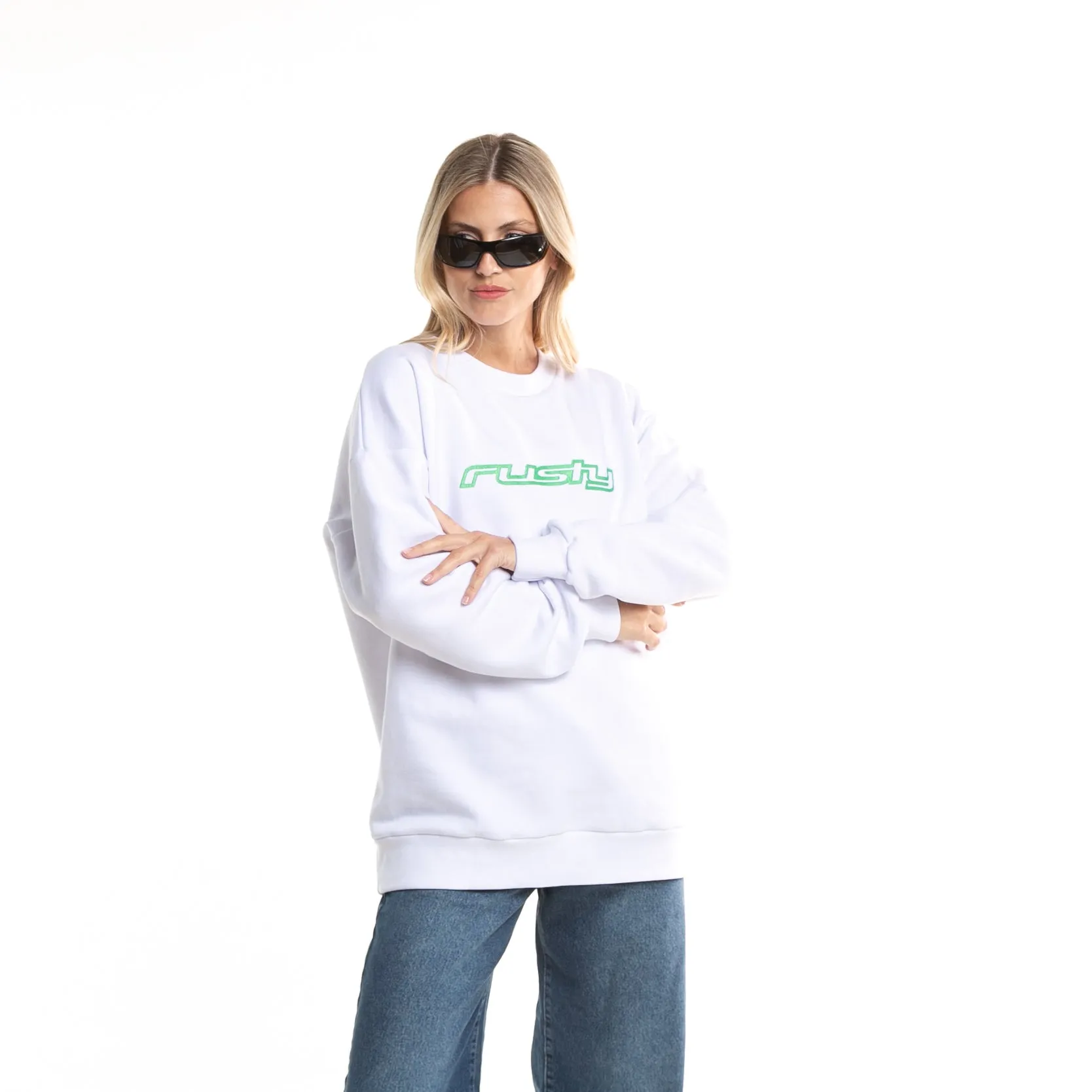 Buzo Rusty Rider Oversize Crew Ld White