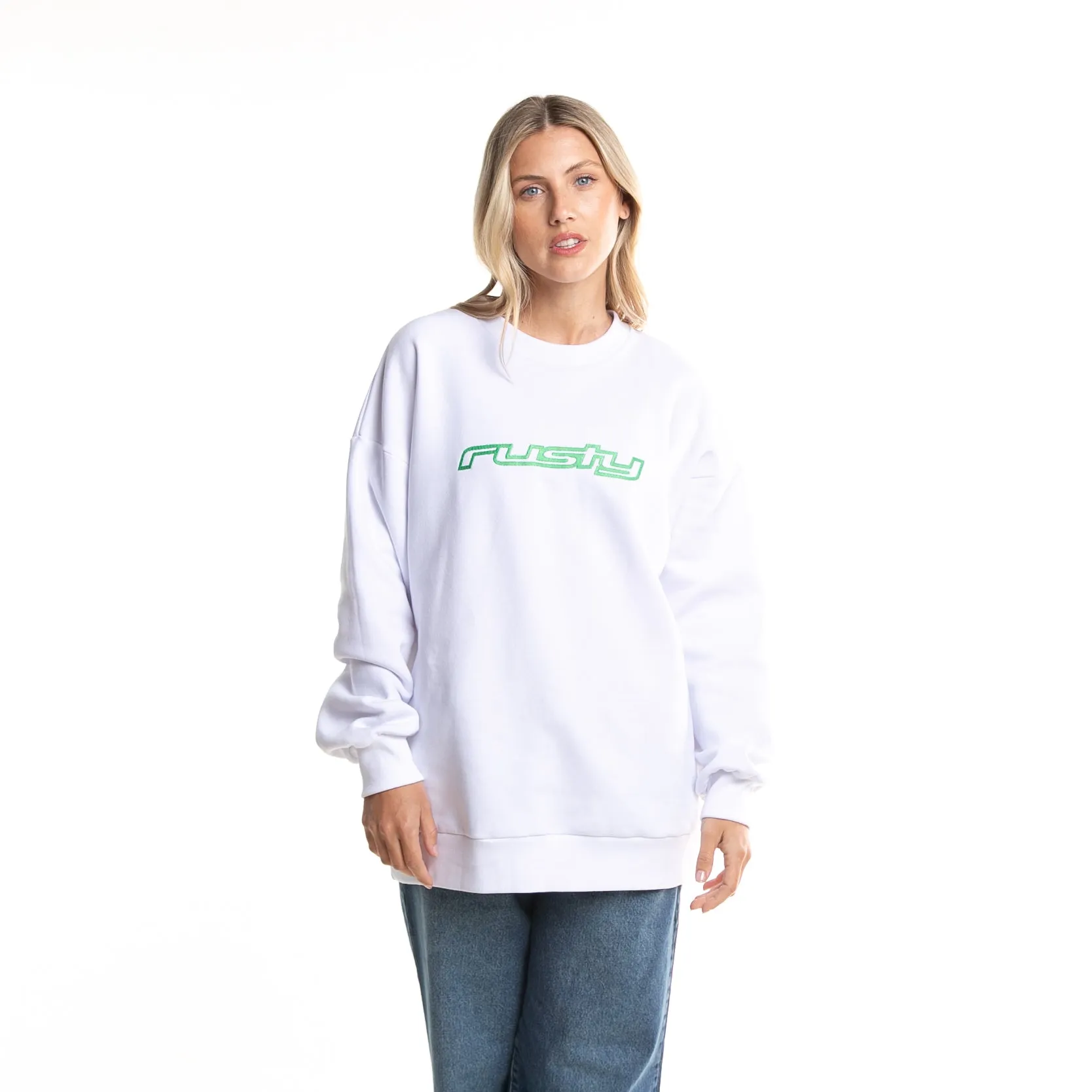 Buzo Rusty Rider Oversize Crew Ld White