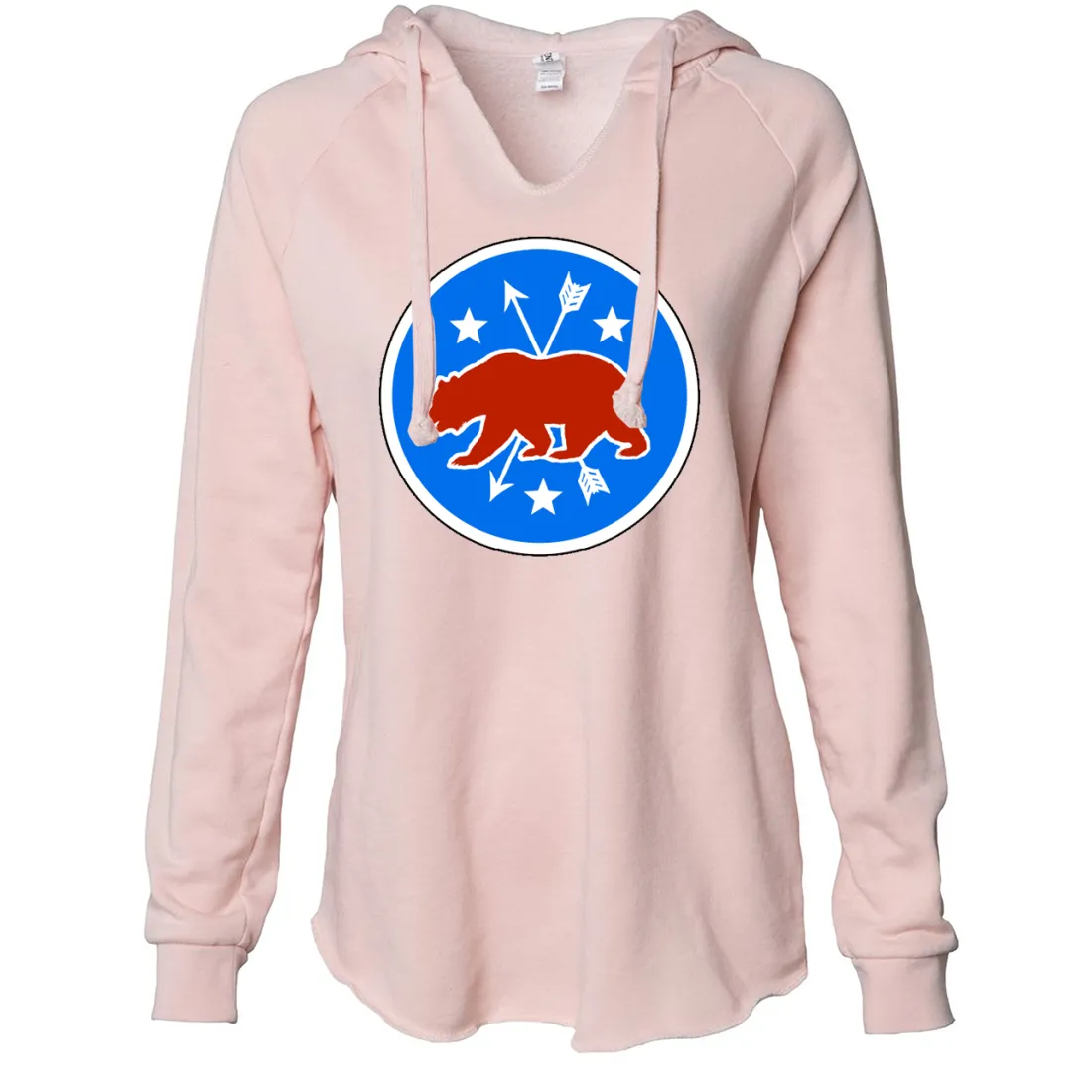 California Republic Arrow Star Emblem Women's Soft Hooded Pullover