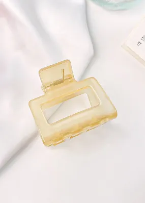 Candy Square Cutout Hair Claw - Butter