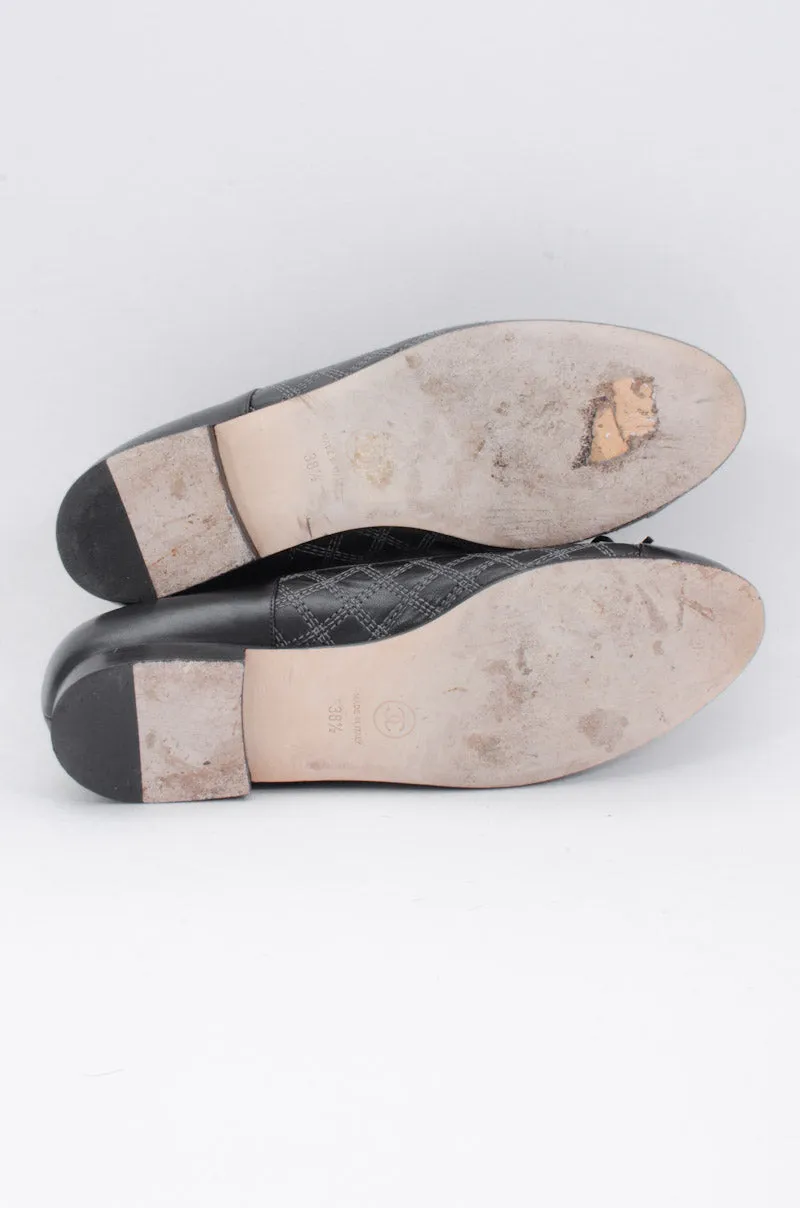 CAP TOE BALLET FLATS