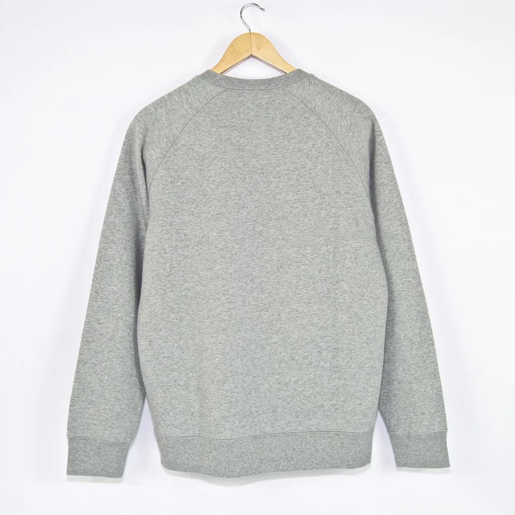 Carhartt WIP - Chase Crewneck Sweatshirt - Grey Heather / Gold