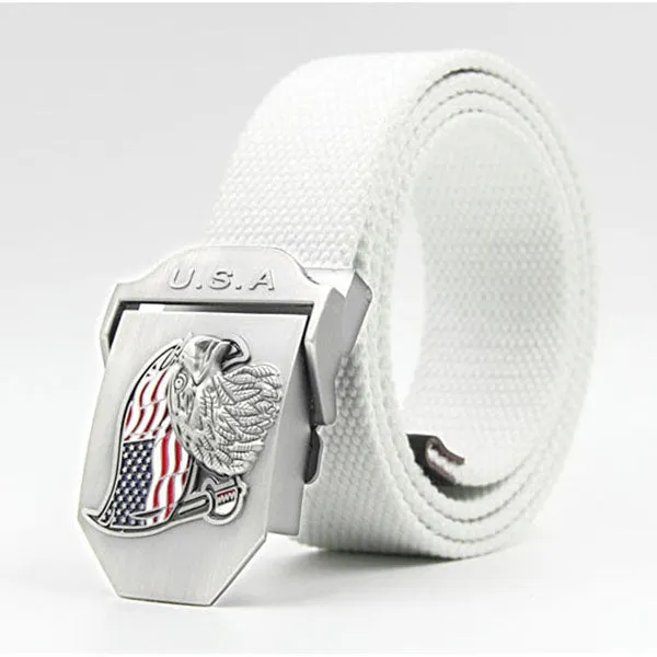 Casual USA Eagle Men's Canvas Belt