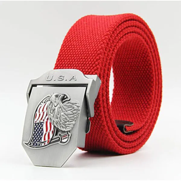 Casual USA Eagle Men's Canvas Belt