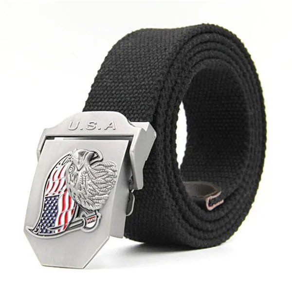 Casual USA Eagle Men's Canvas Belt