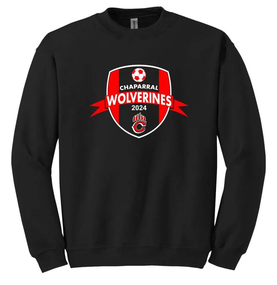 Chap Soccer Crewneck Sweatshirt-2024 design- matte or glitter