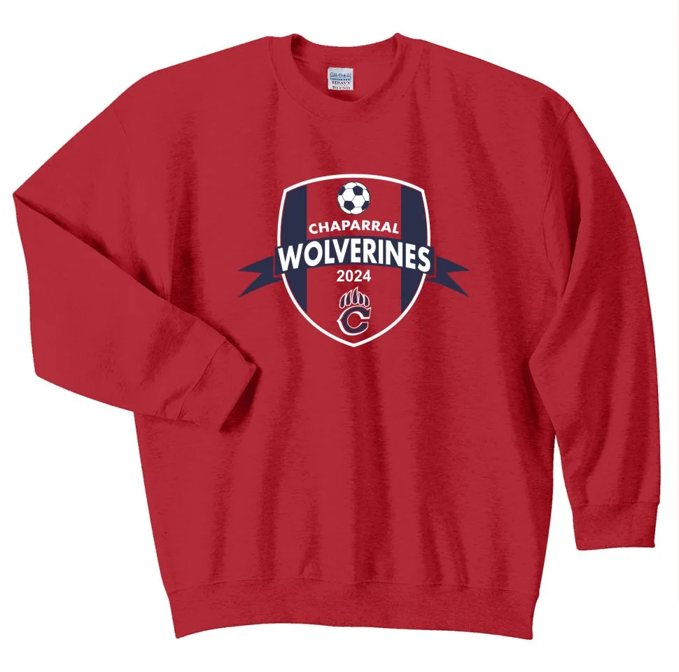 Chap Soccer Crewneck Sweatshirt-2024 design- matte or glitter