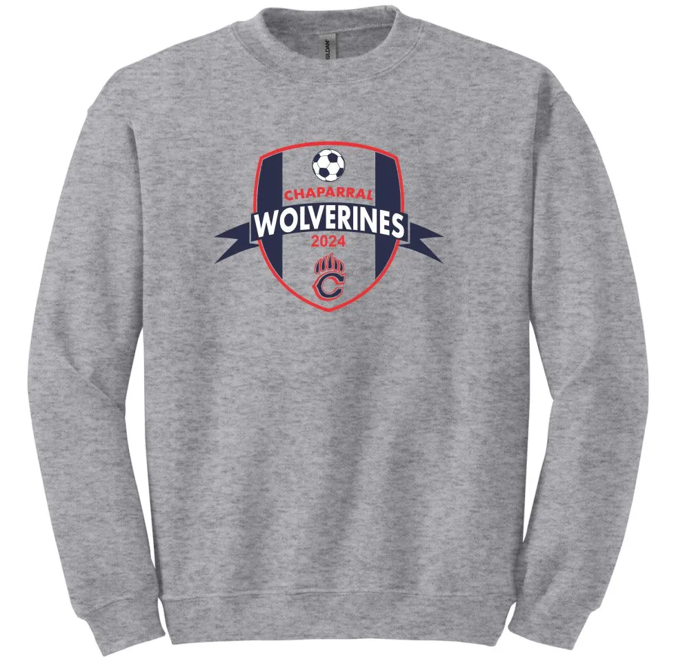 Chap Soccer Crewneck Sweatshirt-2024 design- matte or glitter