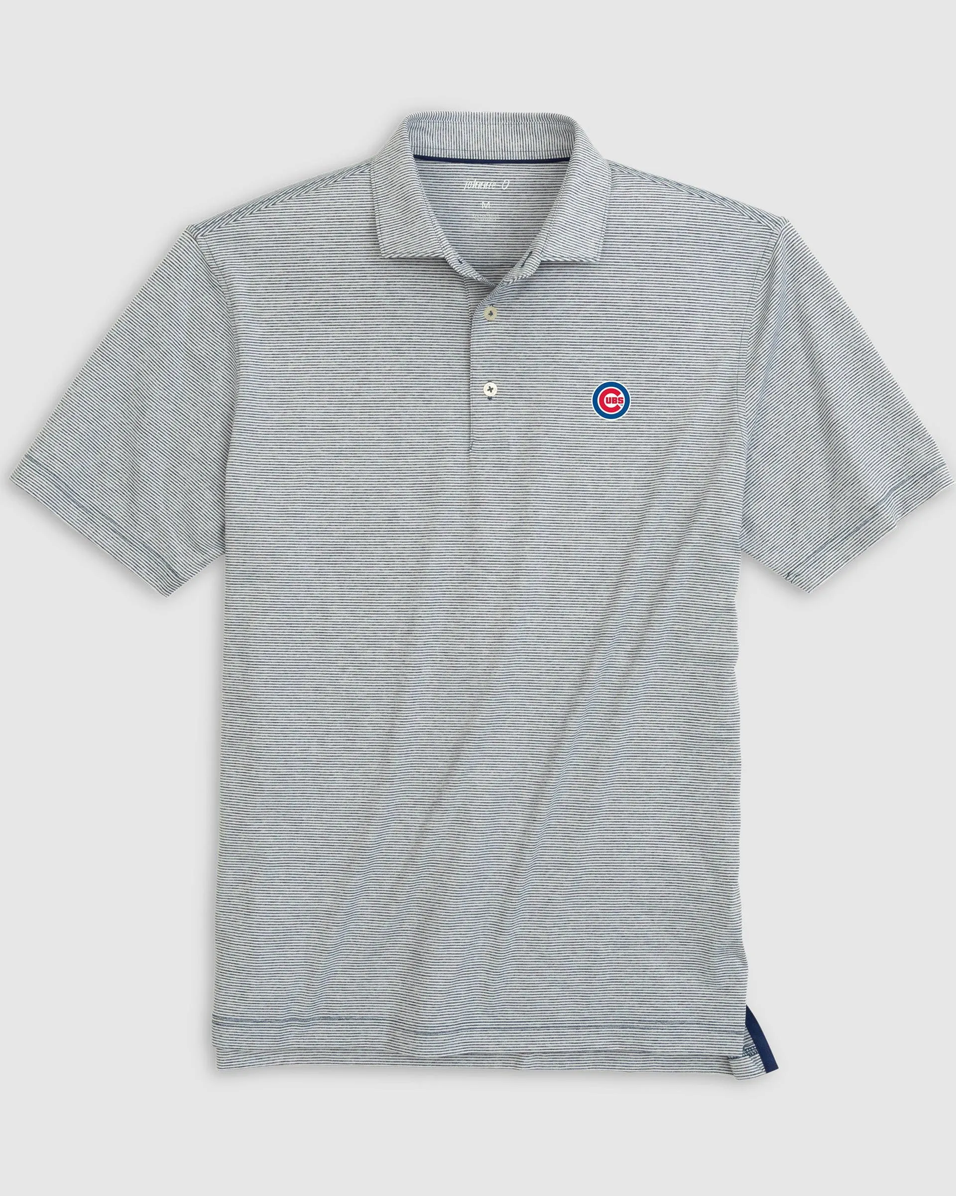 Chicago Cubs Lyndonn Striped Jersey Performance Polo