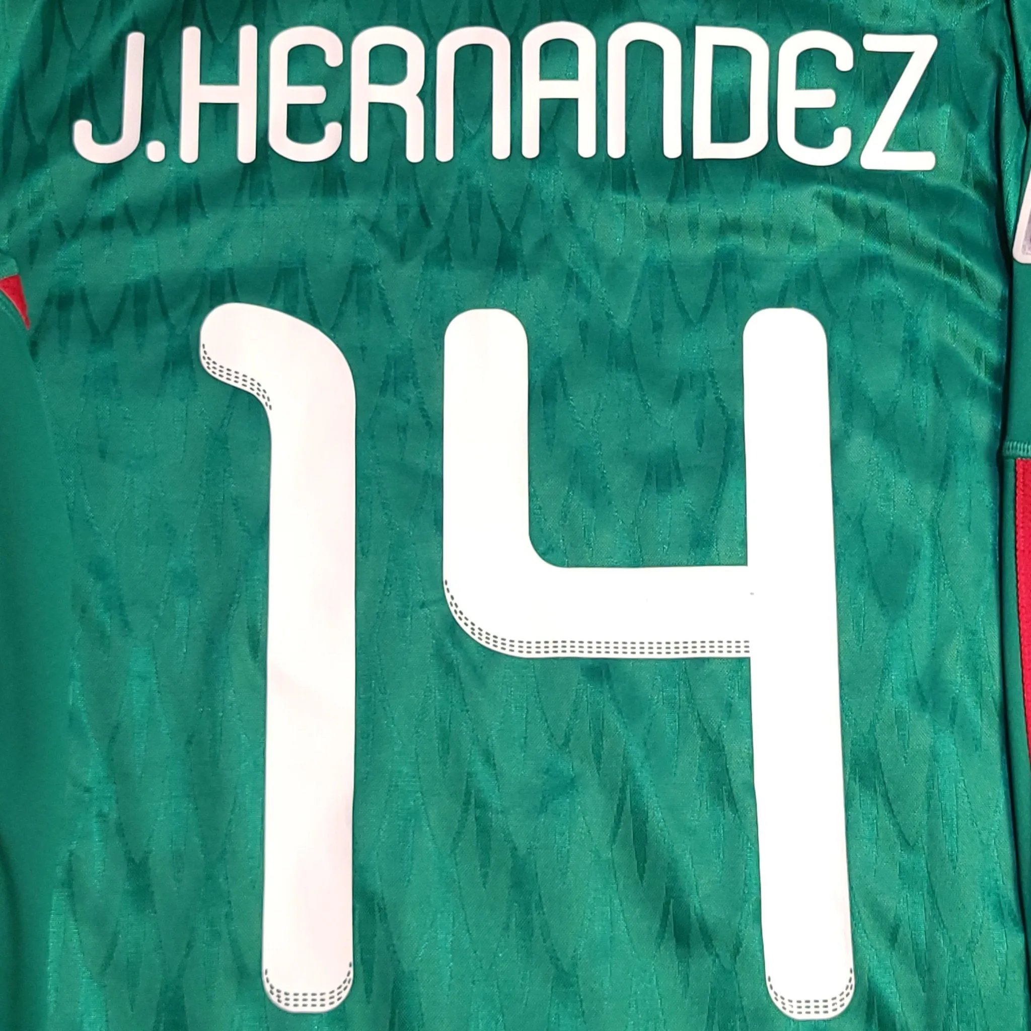 Chicharito Mexico 2010 WORLD CUP Home Long Sleeve Soccer Jersey Shirt L SKU# P41409