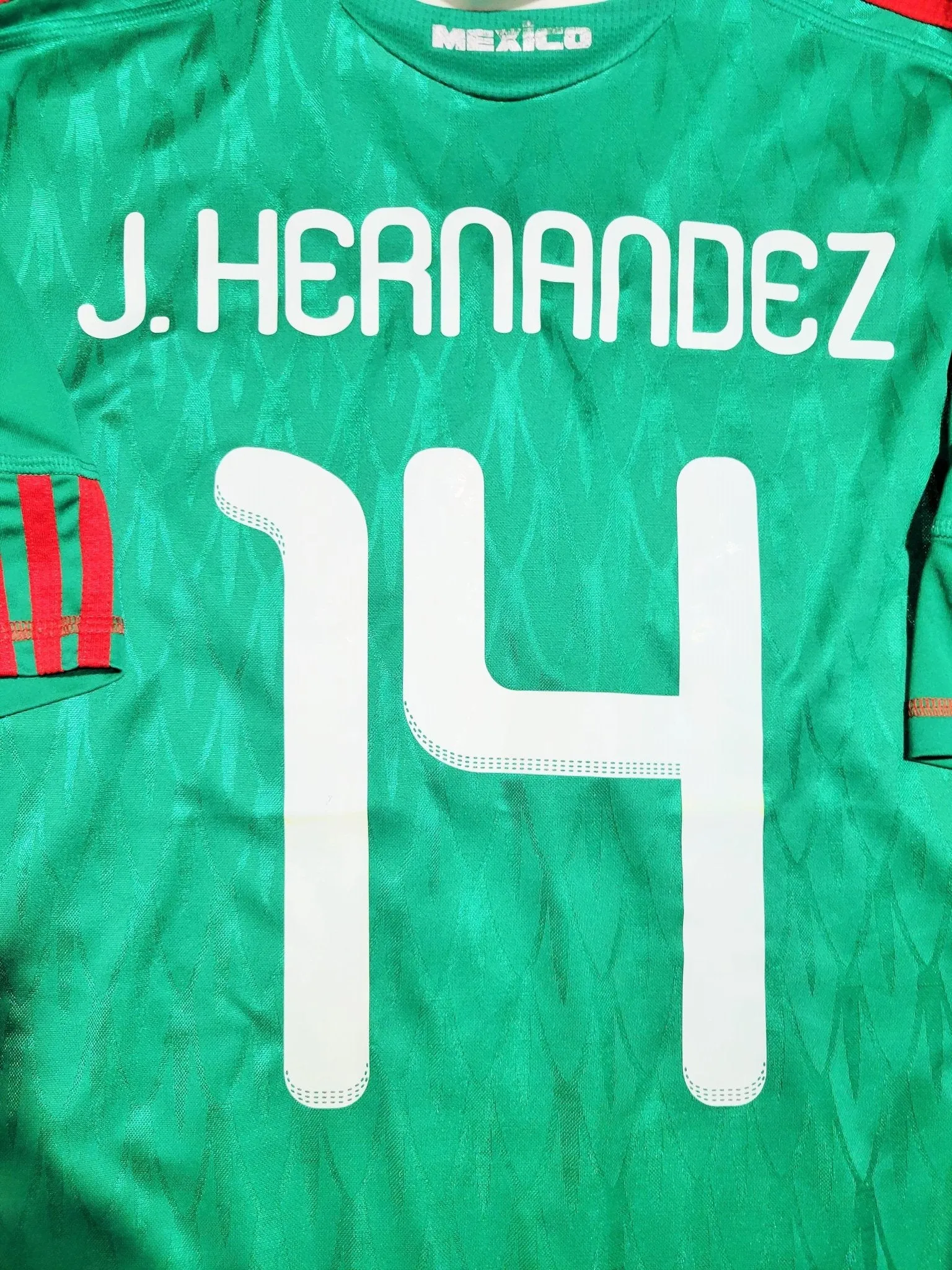 Chicharito Mexico 2010 WORLD CUP Home Soccer Jersey Shirt M SKU# P41410