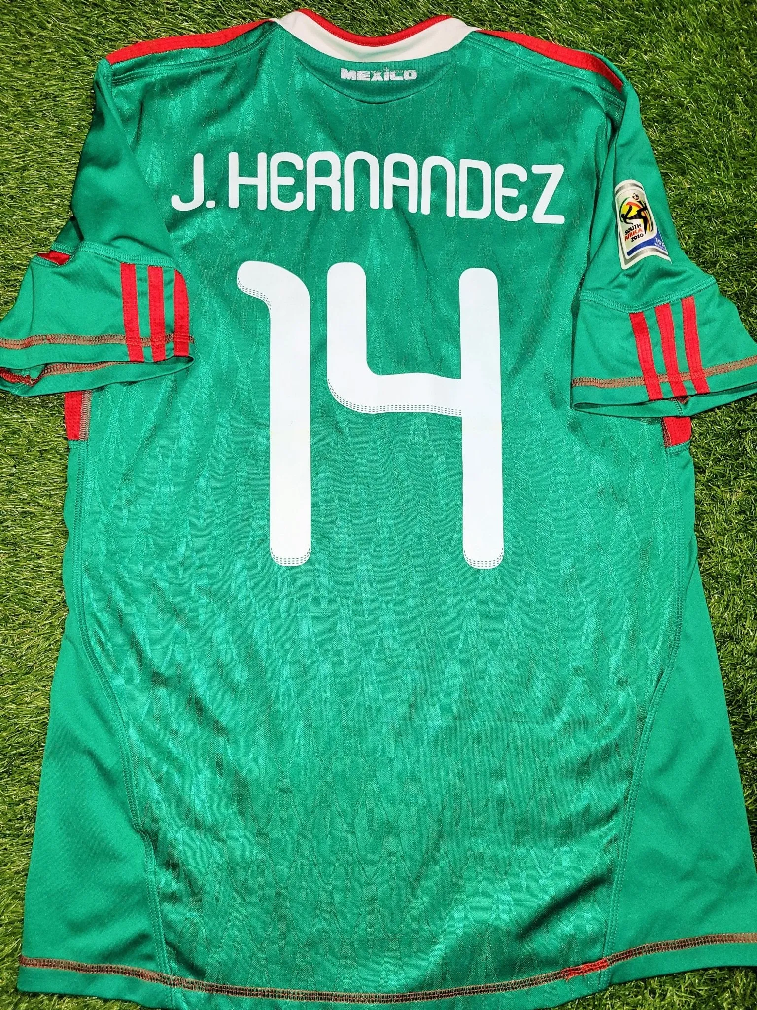 Chicharito Mexico 2010 WORLD CUP Home Soccer Jersey Shirt M SKU# P41410