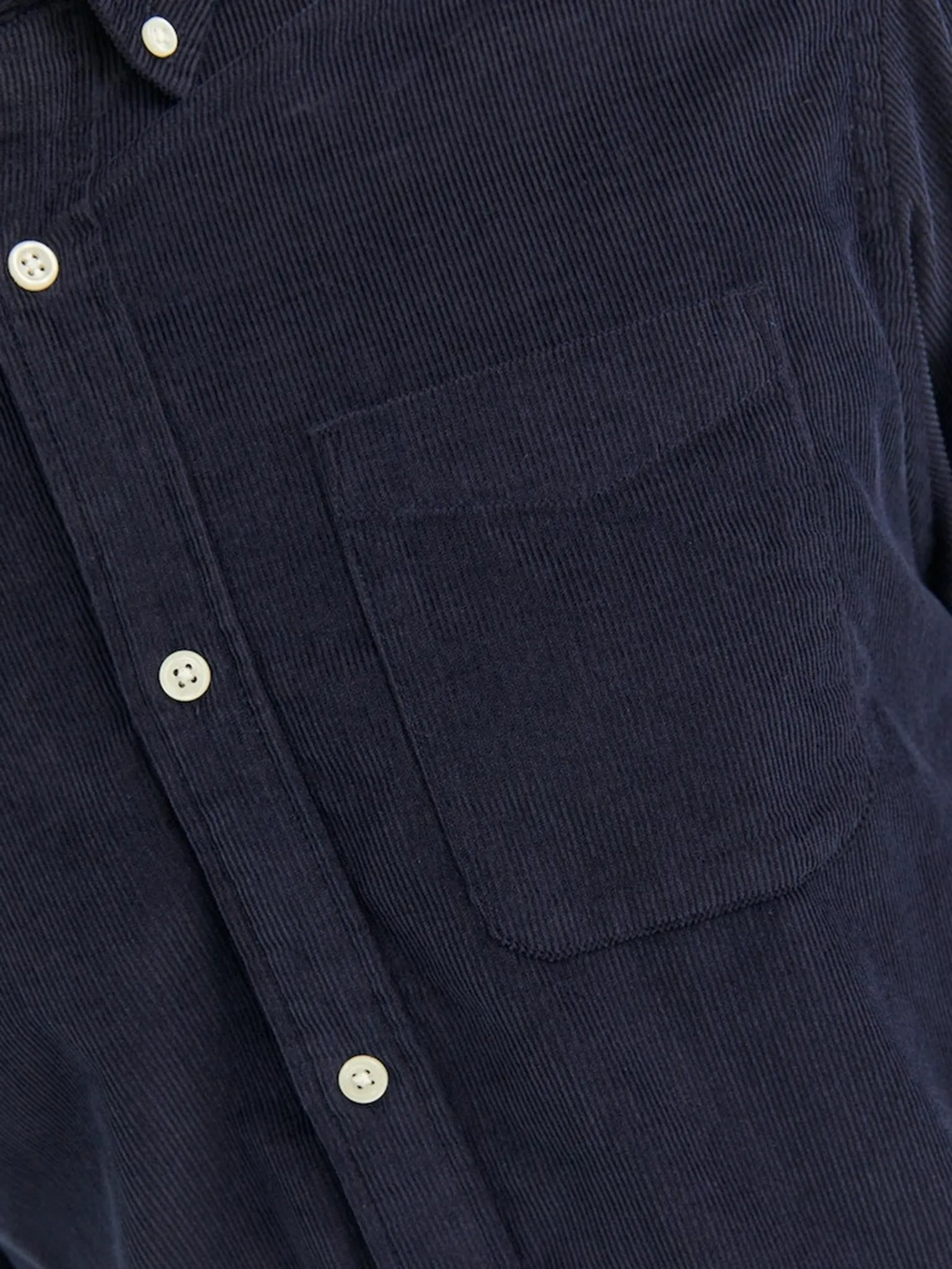 Classic Cord Skjorte - Navy