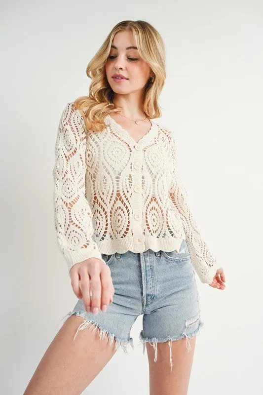 CLAUDIA CROCHET CARDIGAN