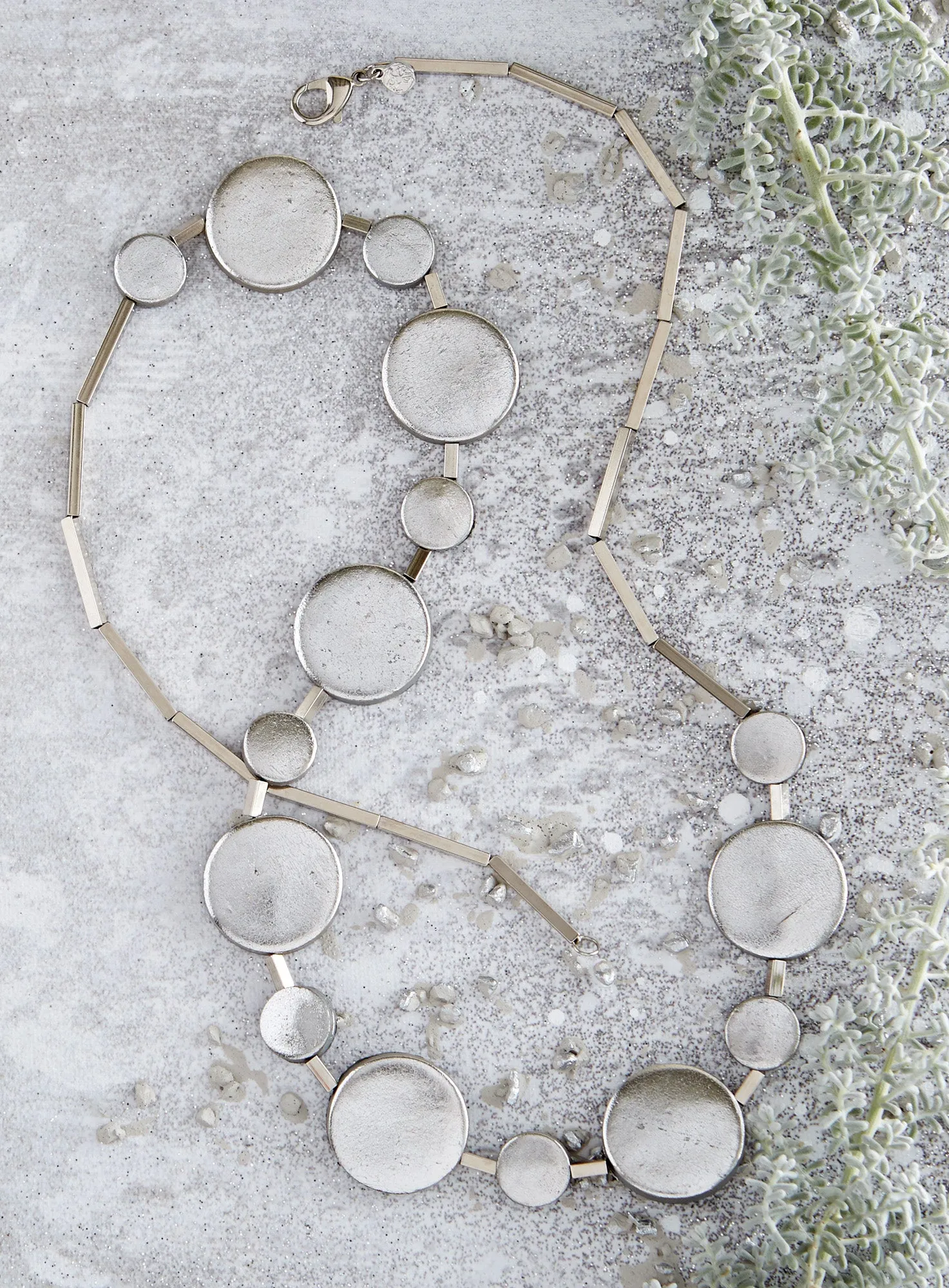 Coin Toss Silver Necklace