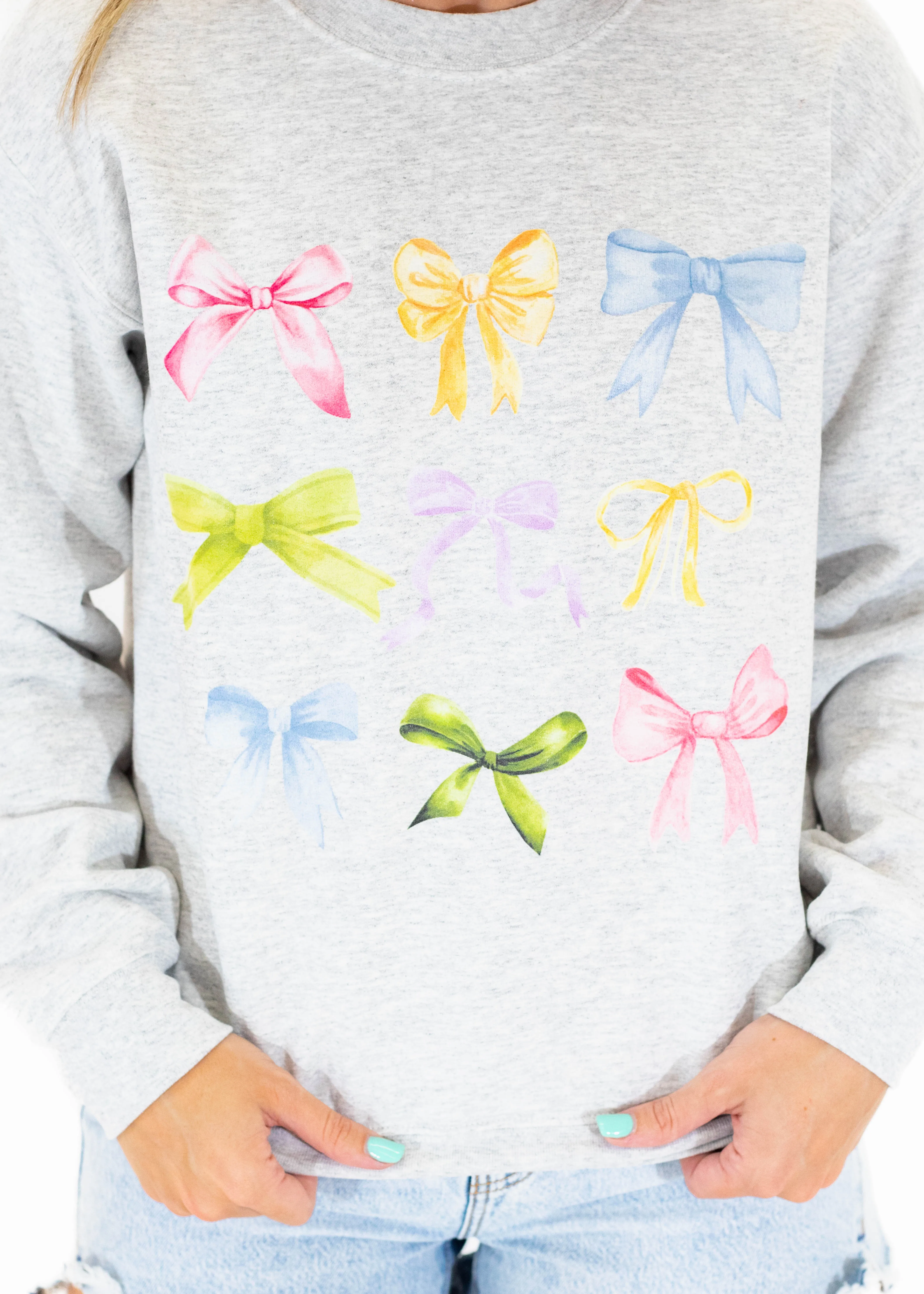 Colorful Bows Sweatshirt