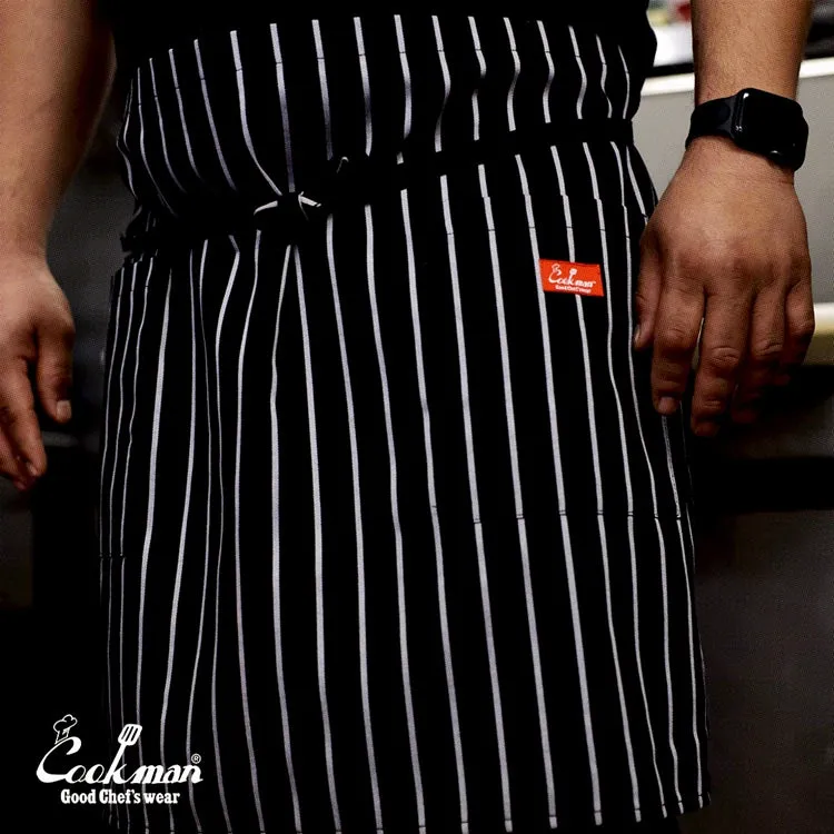 Cookman Waist Apron - Stripe : Black