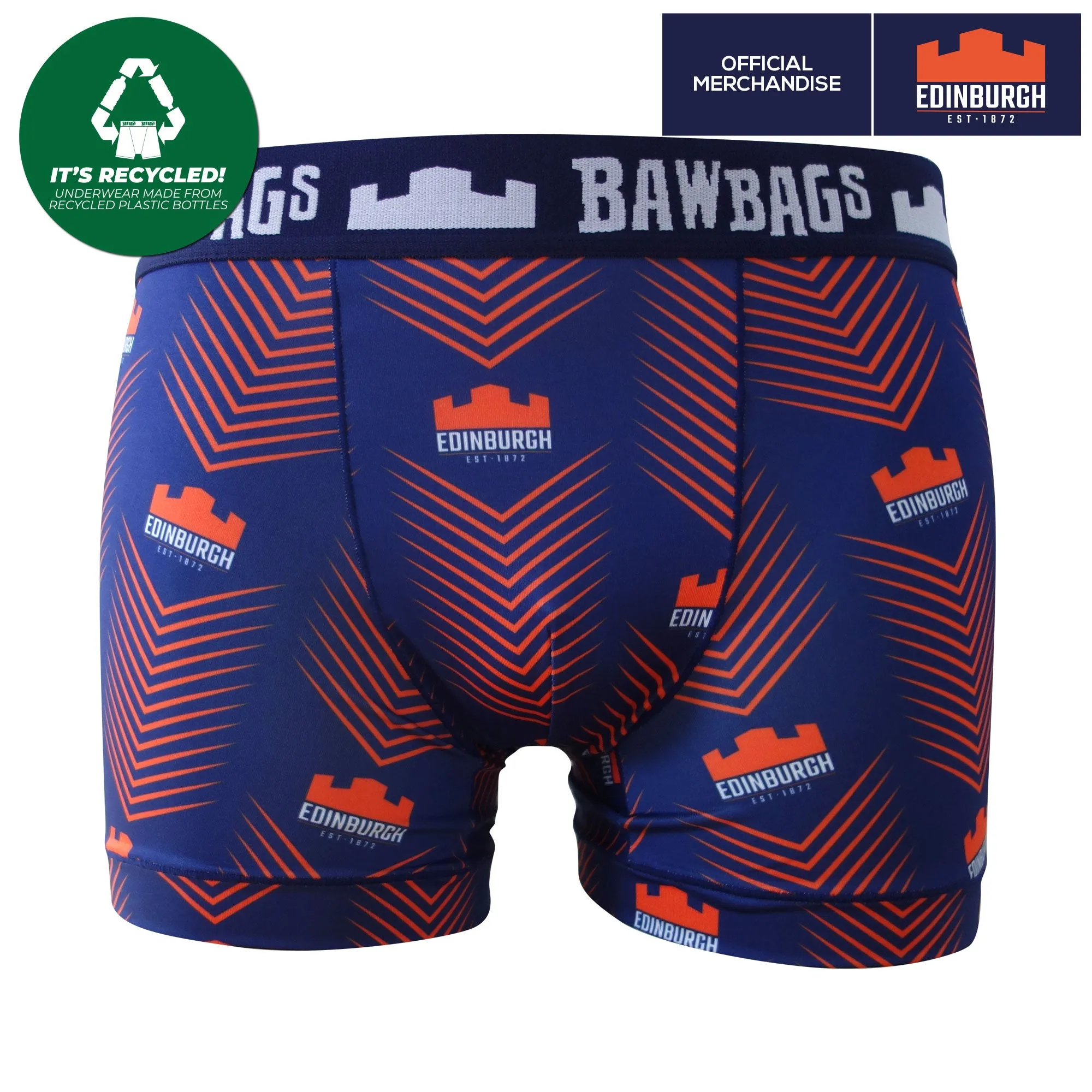 Cool De Sacs Edinburgh Rugby Chevron Technical Boxer Shorts