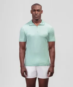 Cotton Piqué RD Polo: Pistachio Green