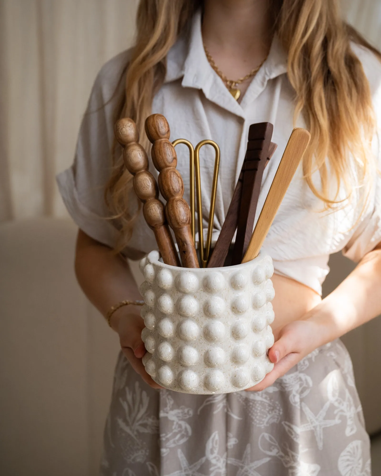 Cutlery Jar Tirreno Off-White