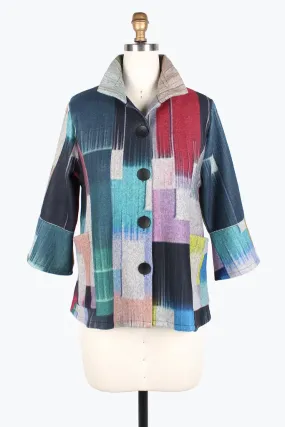 Damee Brushed Colorblock Jacket 4853-Mlt