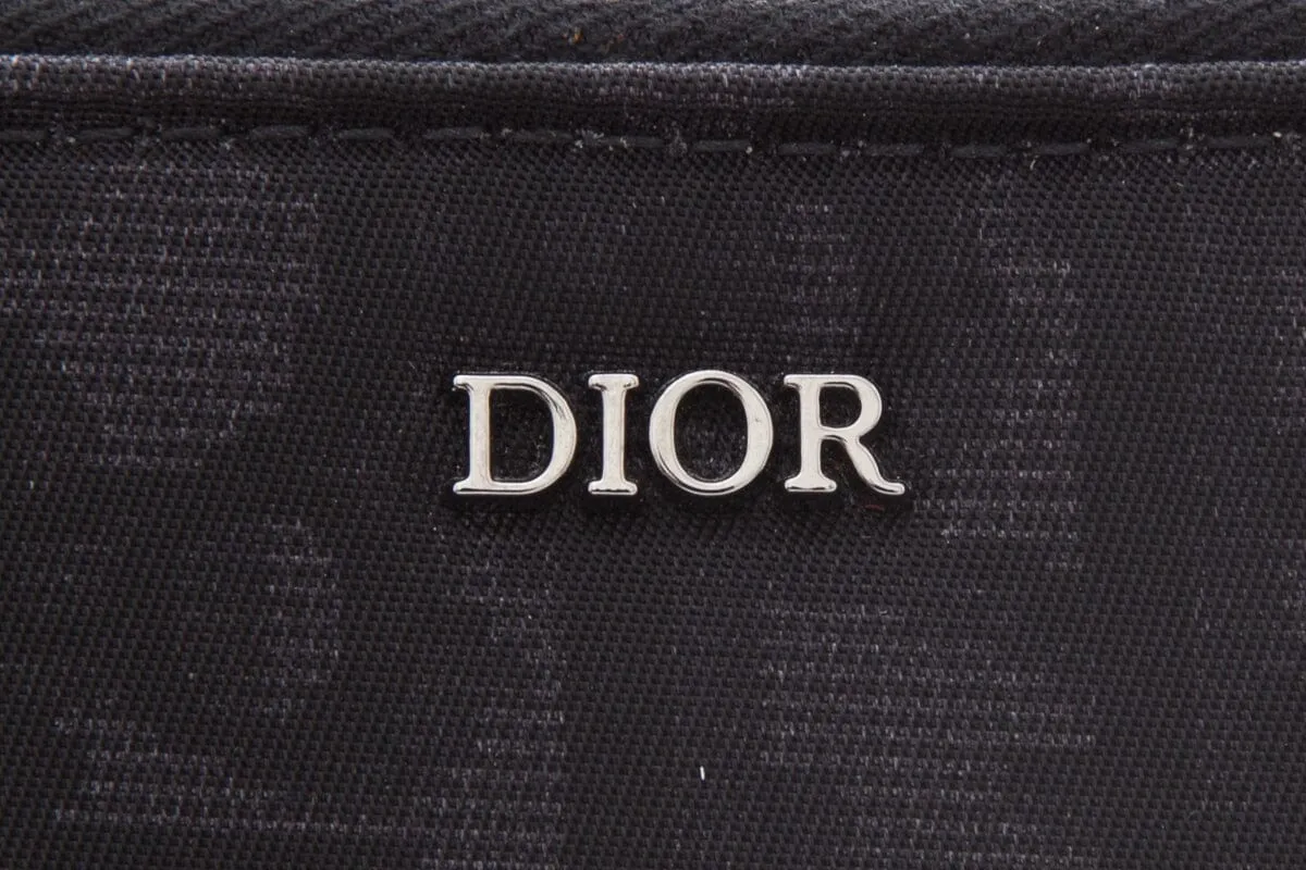 Dior Black Nylon Oblique Pouch Cross-Body