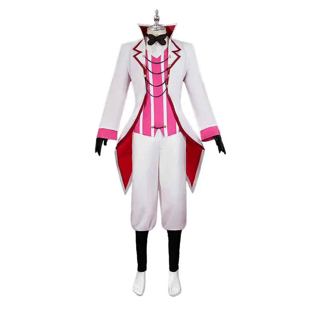 DokiDoki-R Anime Hell Hotel Cosplay Costume White Suit