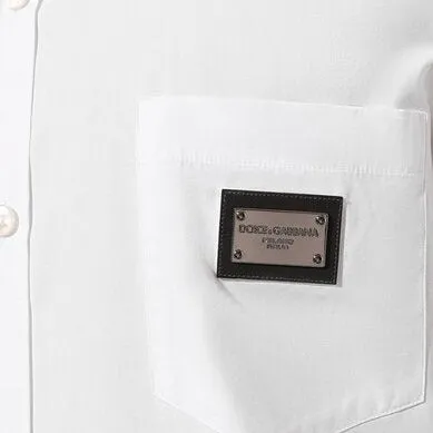 Dolce & Gabbana White Plaque Shirt