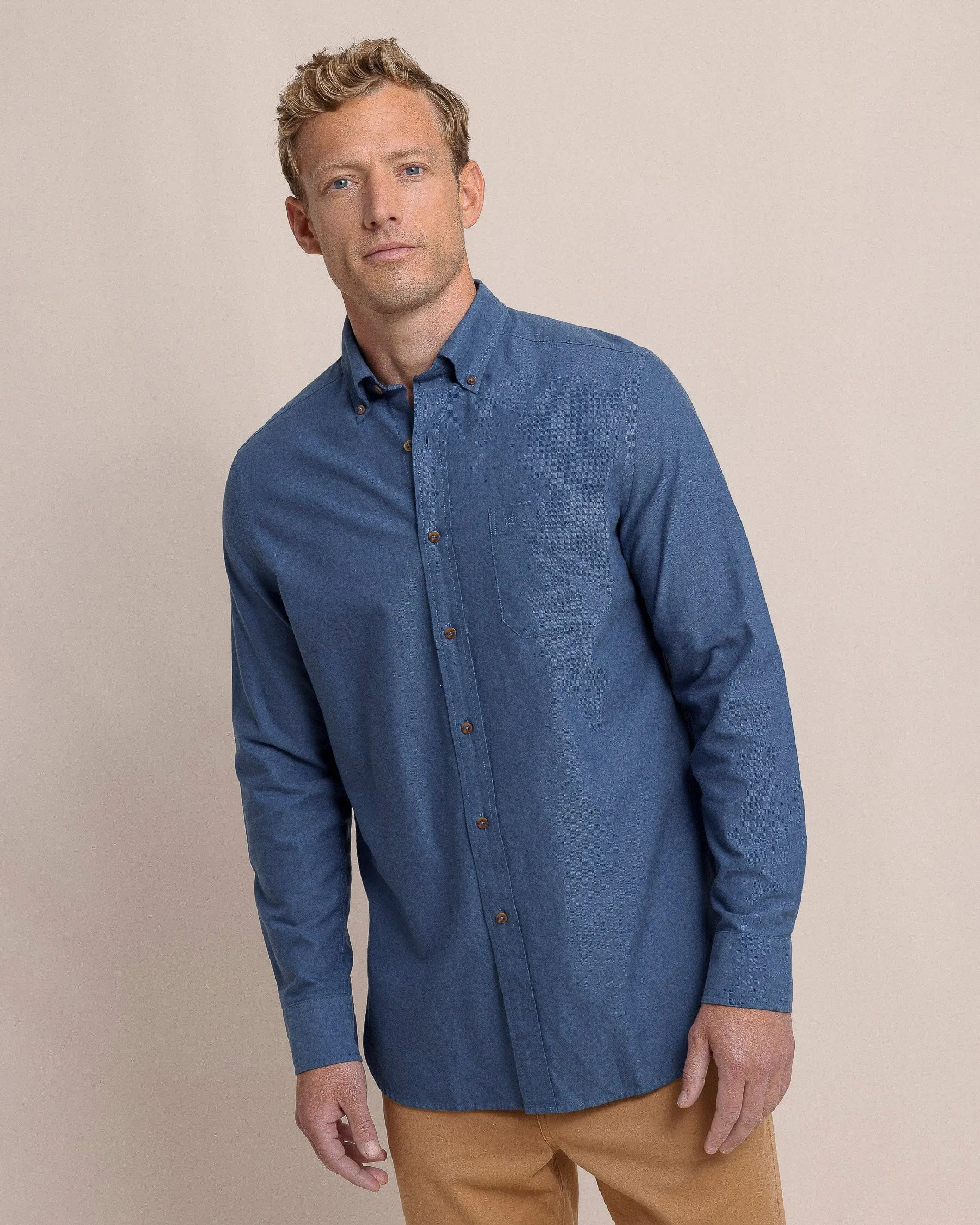 East Coast Oxford Long Sleeve Sport Shirt