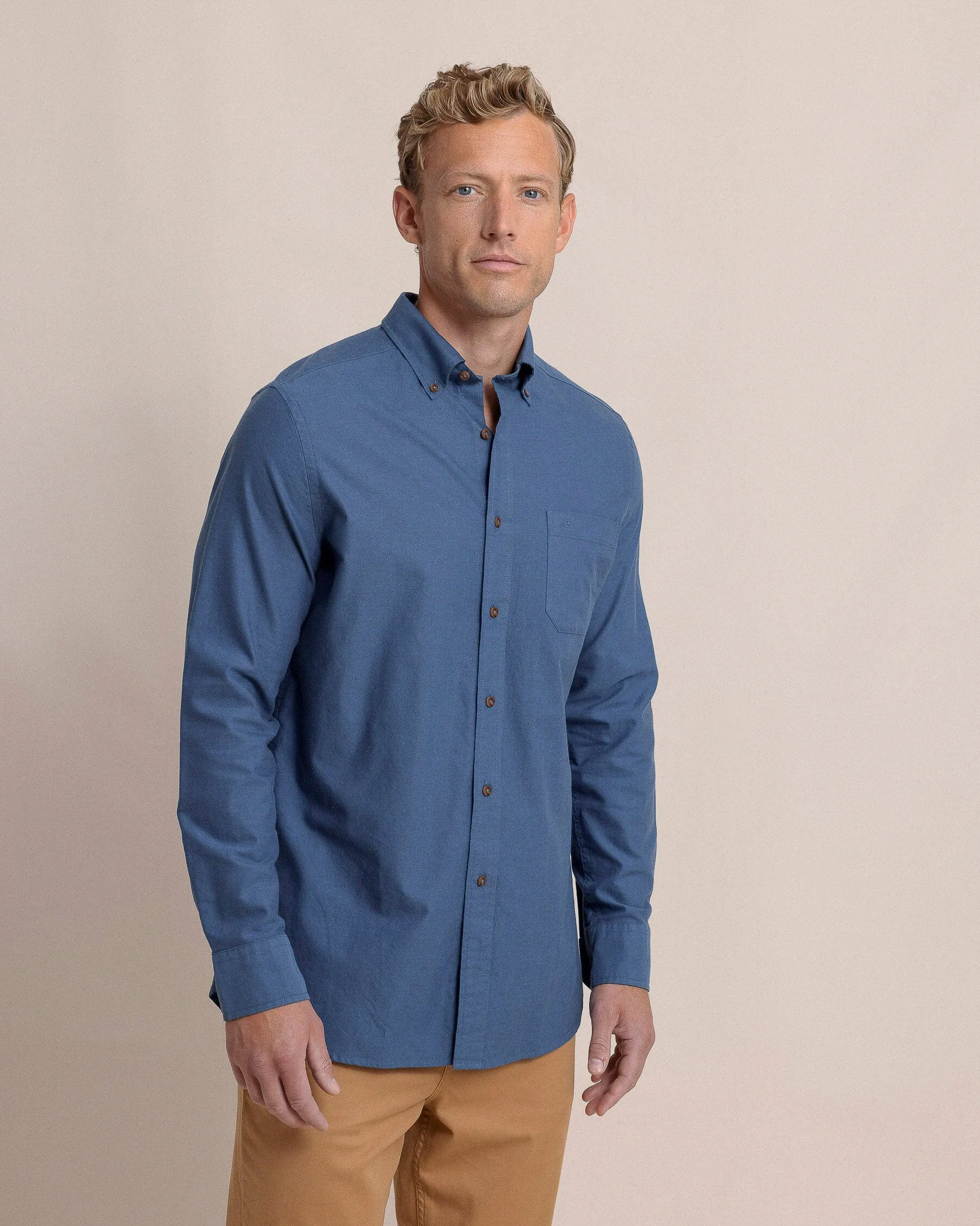 East Coast Oxford Long Sleeve Sport Shirt