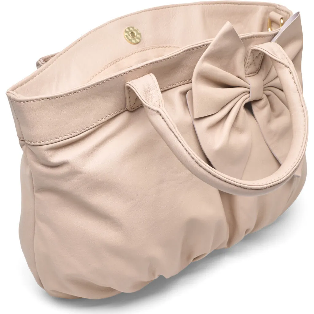 Elegant bag with bow detail / 16140 - Vanilla