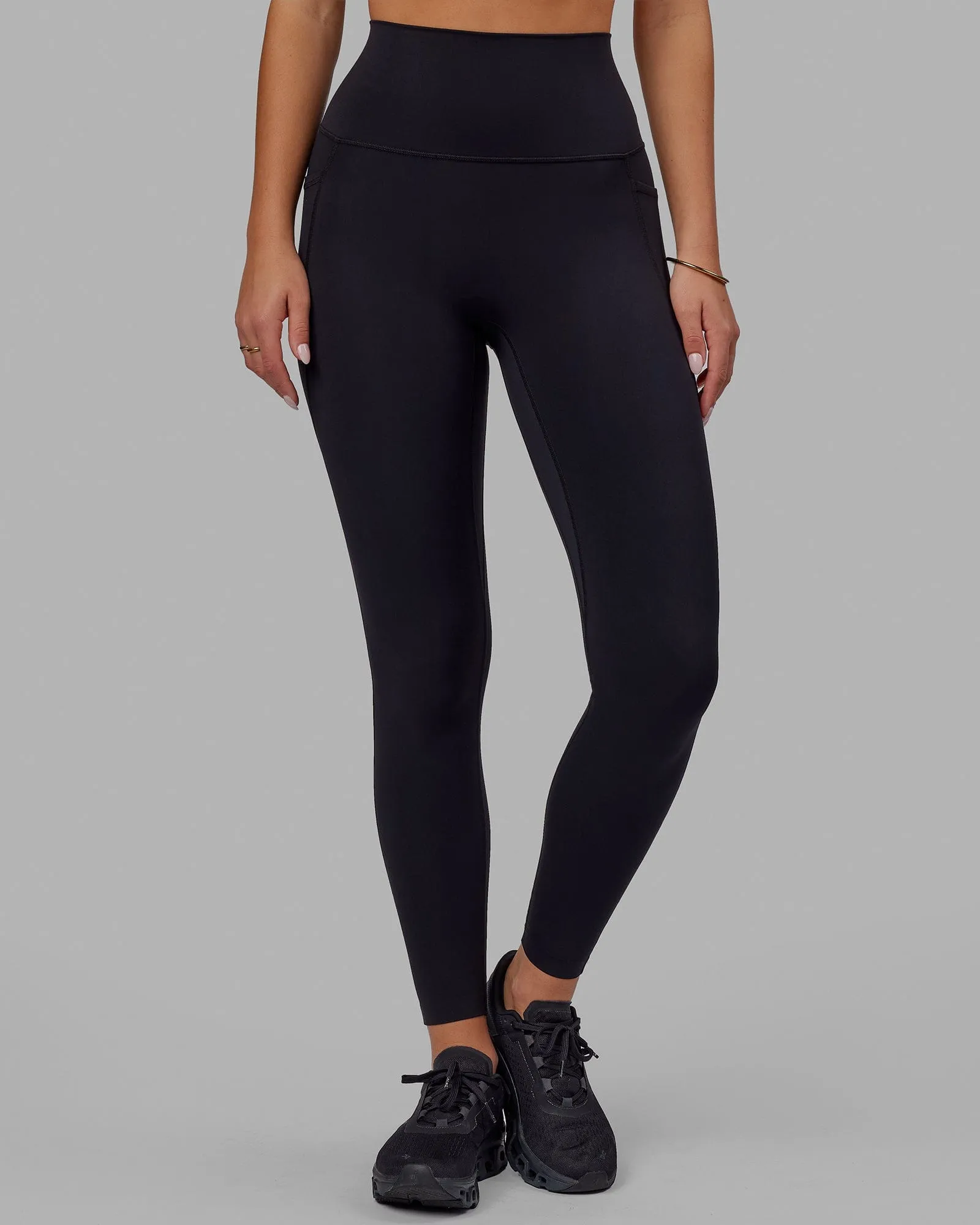 Elixir Full Length Leggings With Pockets - Black