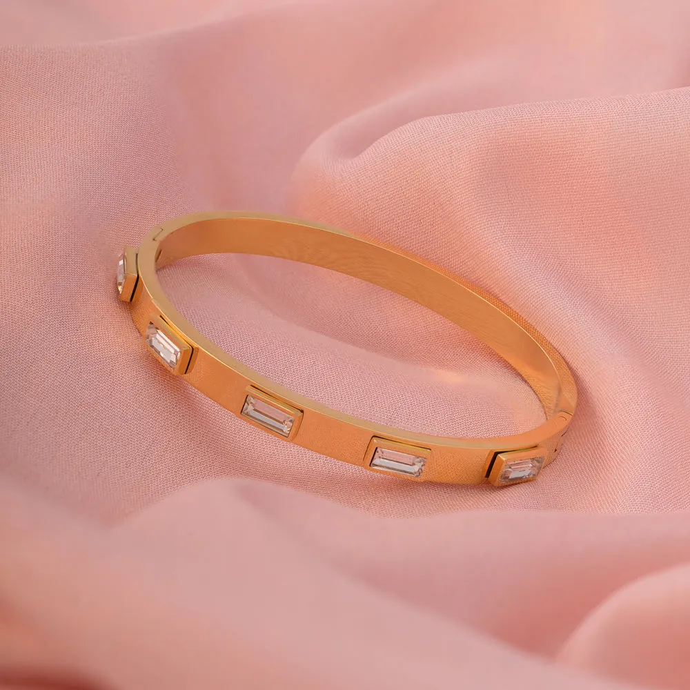 Enchanting Stone Bangle Bracelet