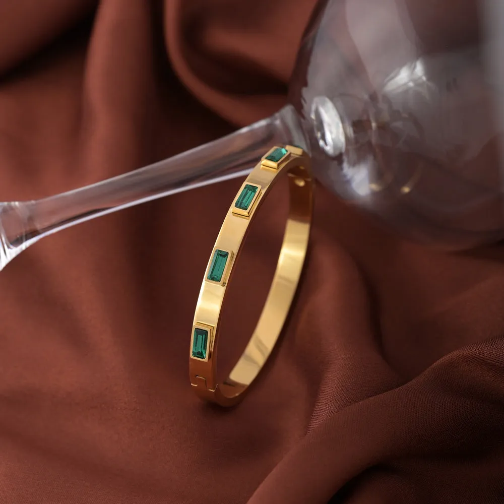 Enchanting Stone Bangle Bracelet