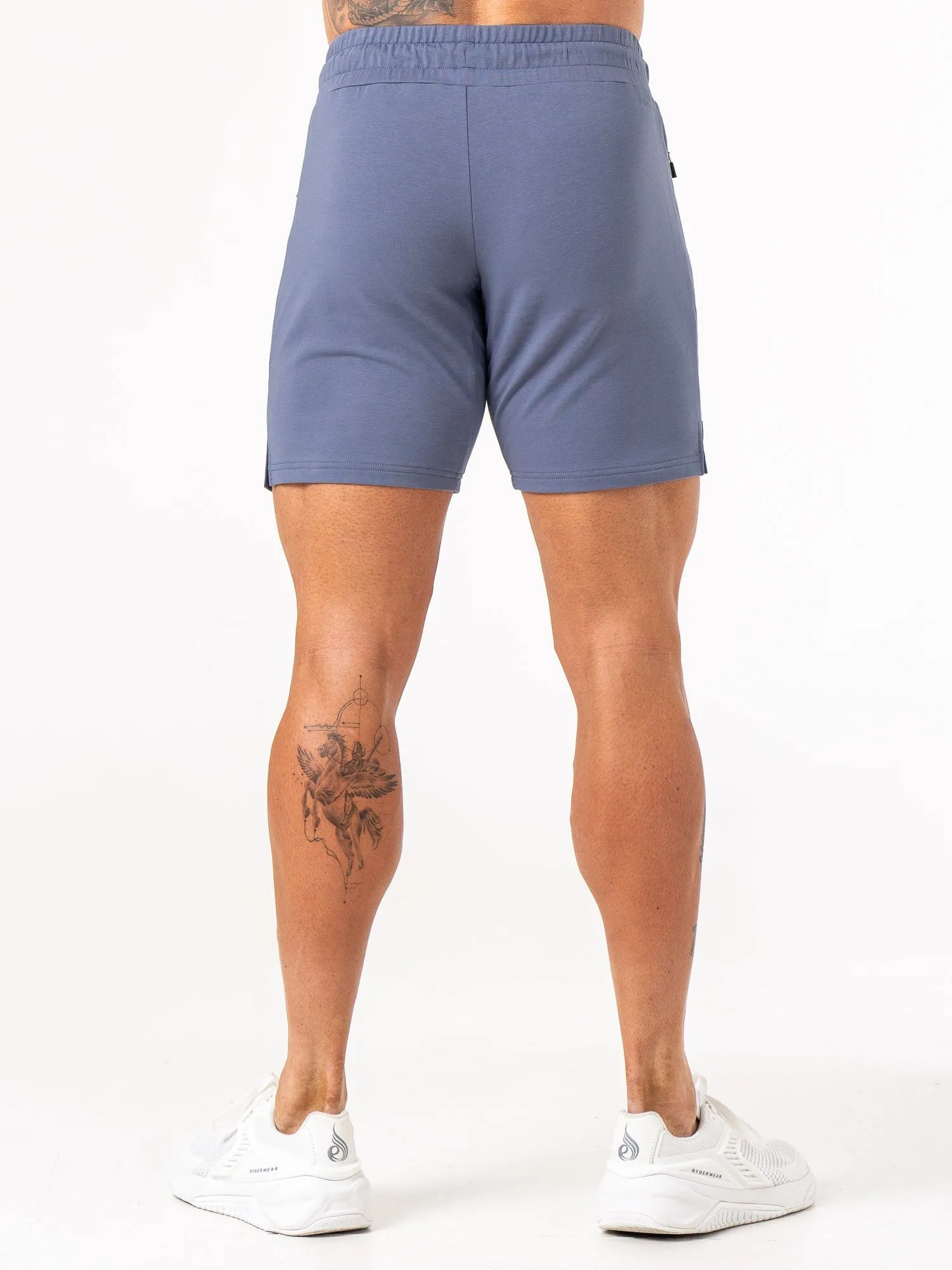 Endurance Track Shorts - Denim Blue