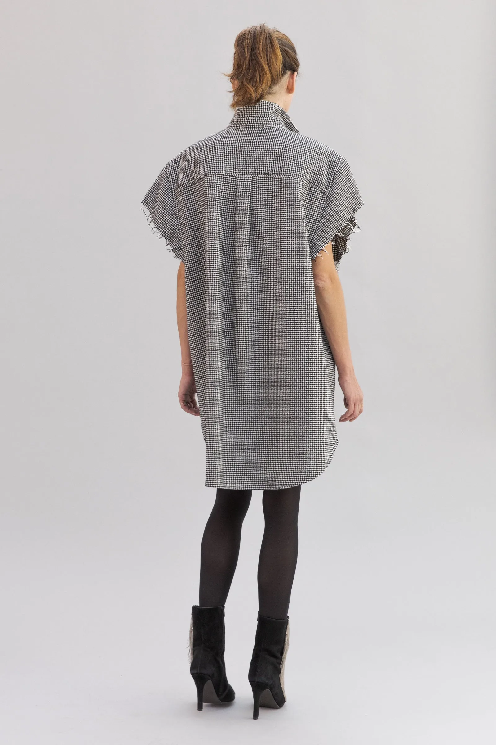 ERINA shirt dress - 'Pied de Poule'