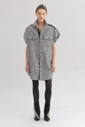 ERINA shirt dress - 'Pied de Poule'