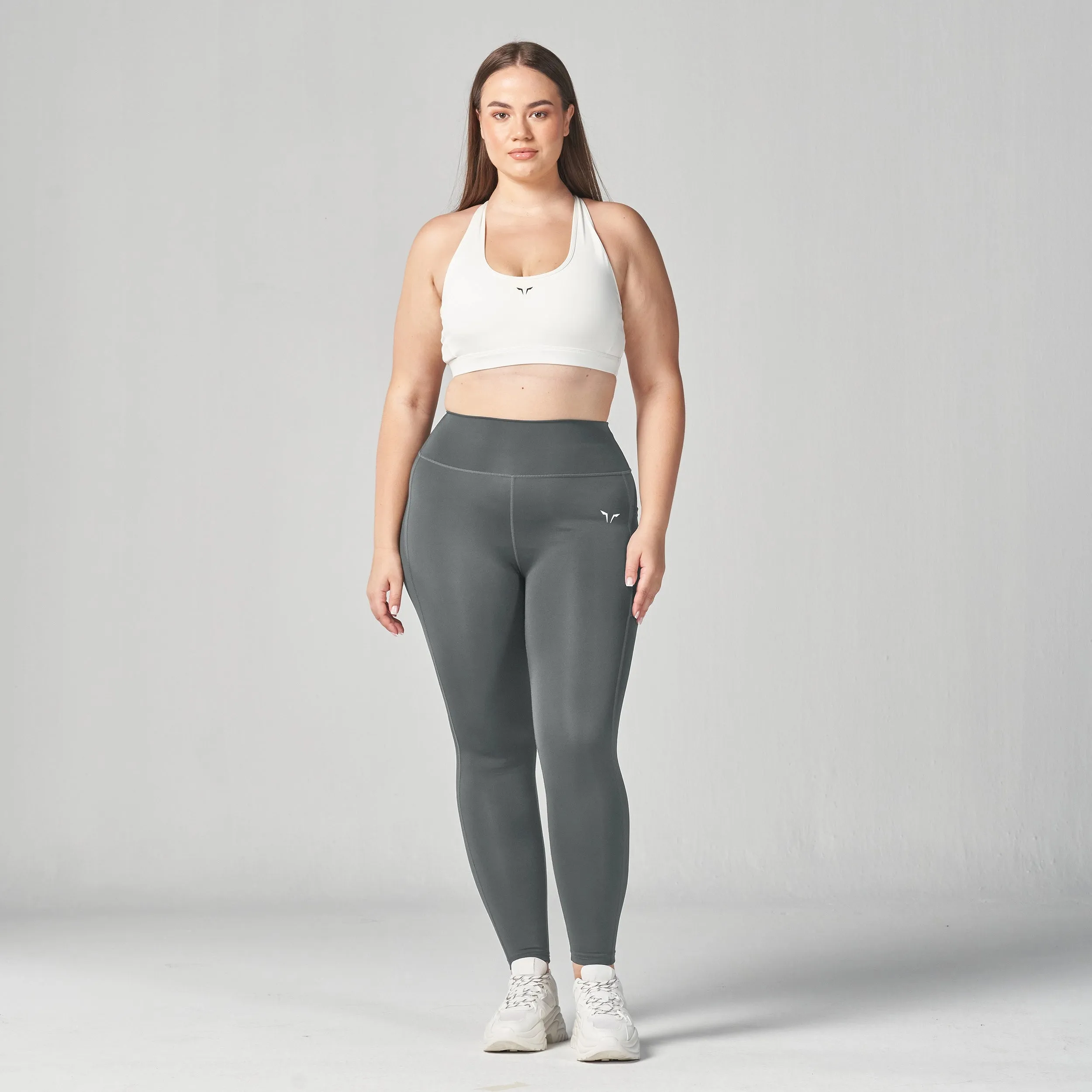 Essential High Waisted Leggings 27"  - Asphalt