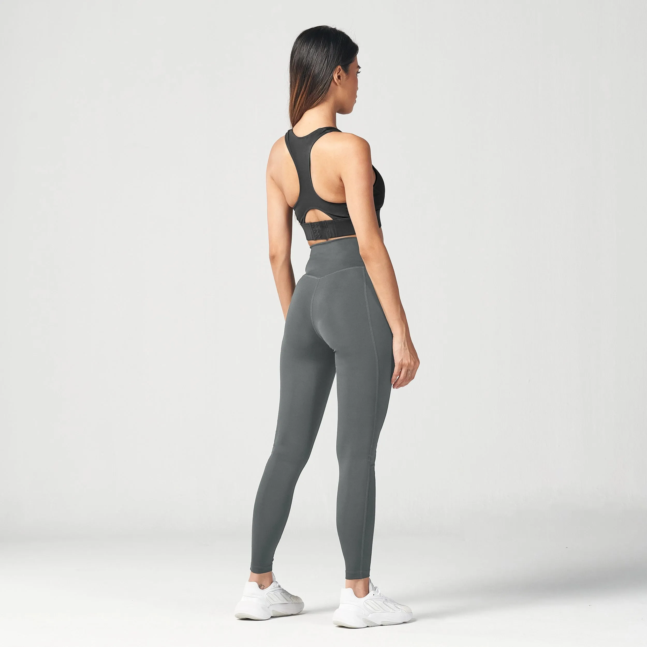 Essential High Waisted Leggings 27"  - Asphalt