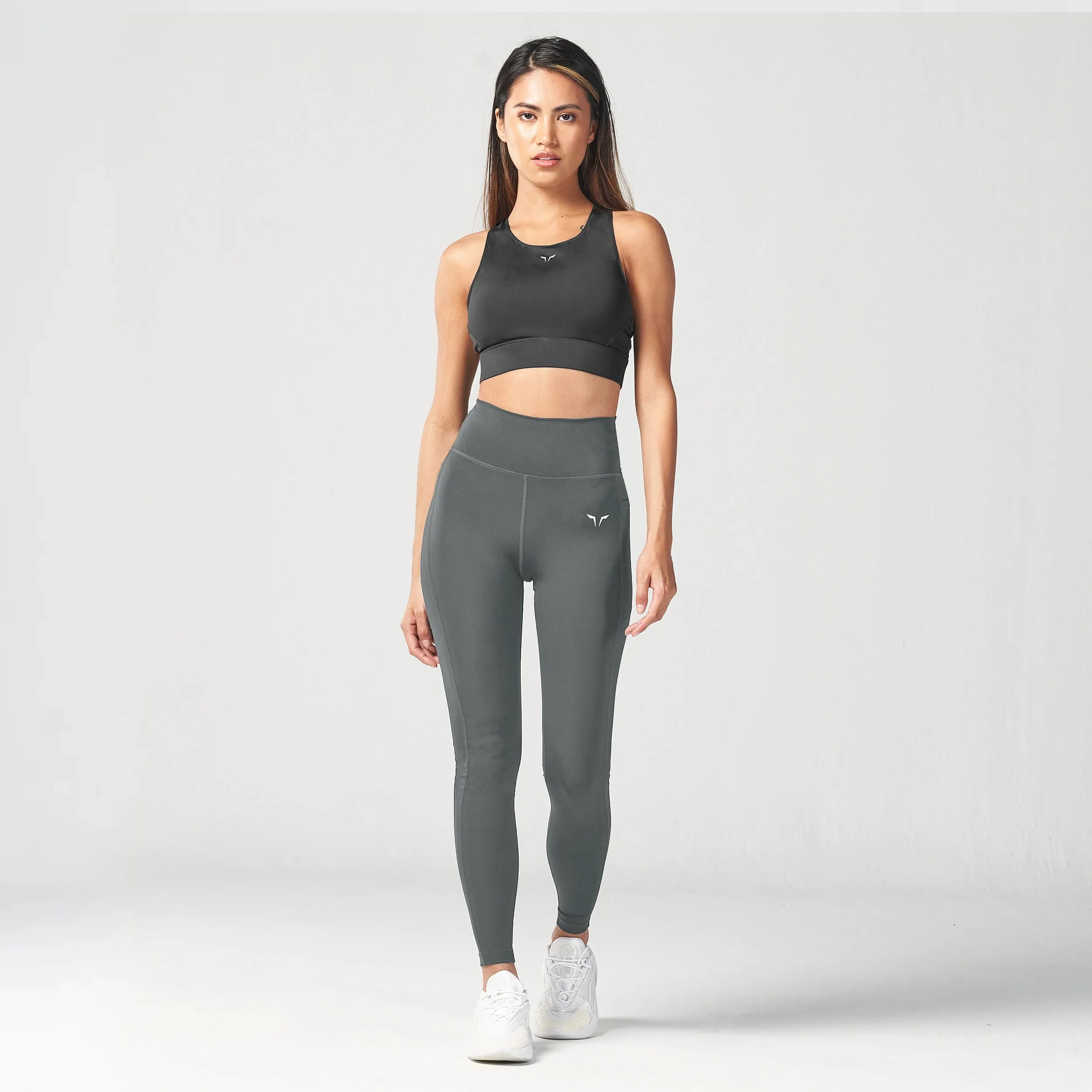 Essential High Waisted Leggings 27"  - Asphalt