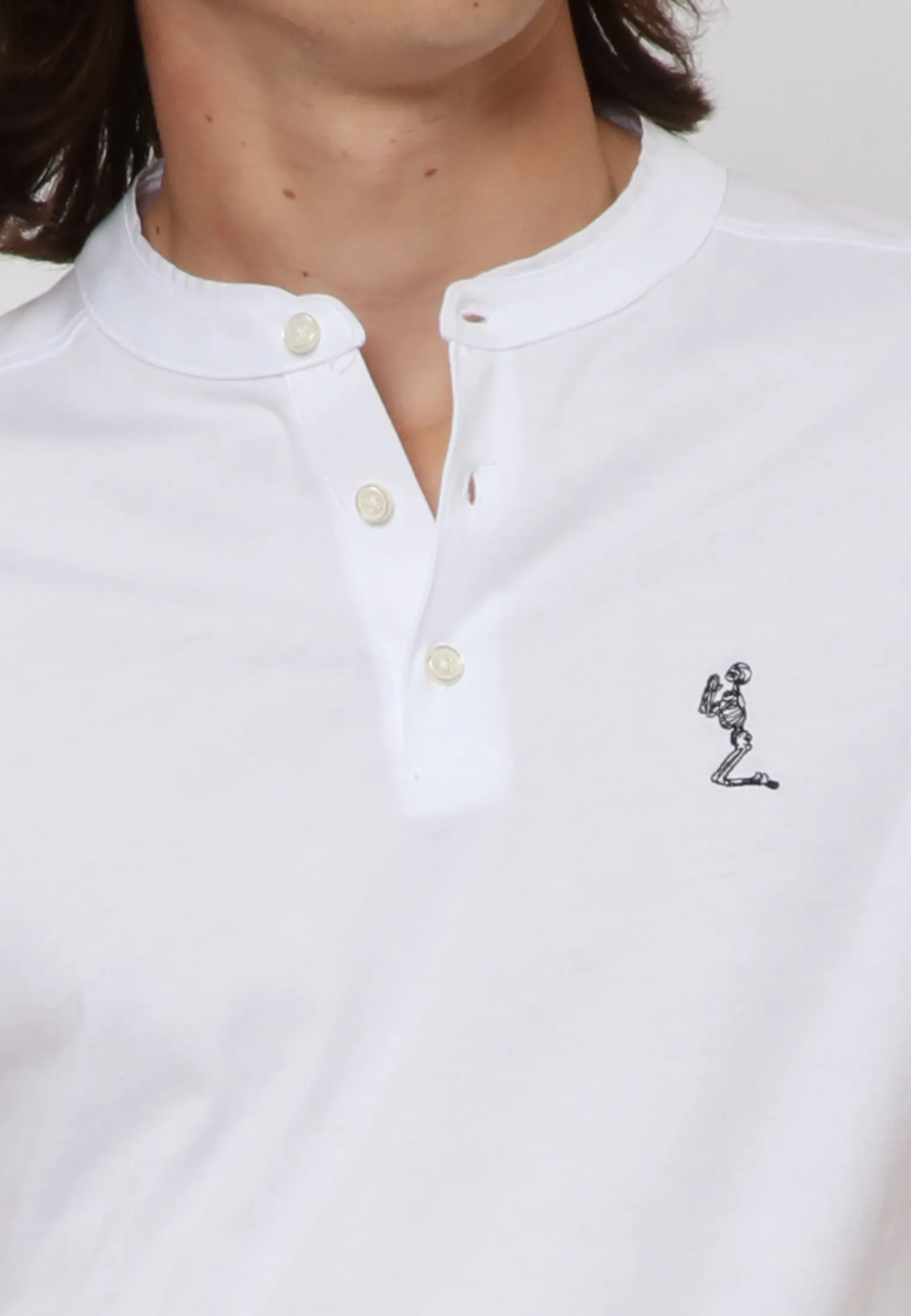 ESSENTIAL ORSON WHITE POLO SHIRT